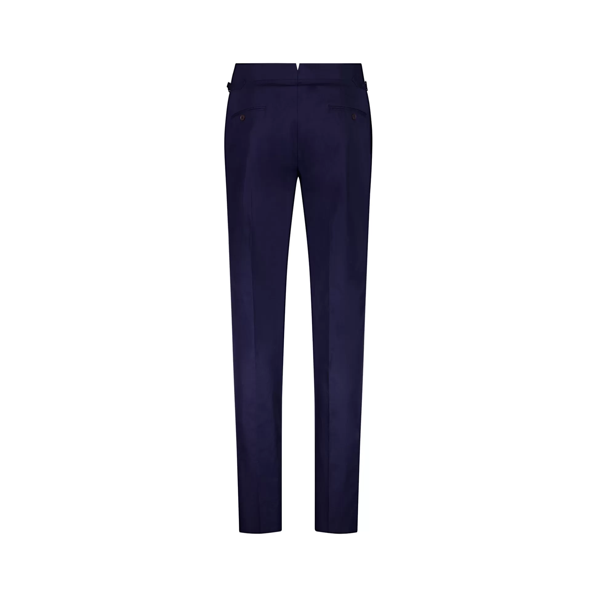 Outlet Henry Bucks HENRY SARTORIAL Solbiati Cotton Pleated Trousers NAVY REG