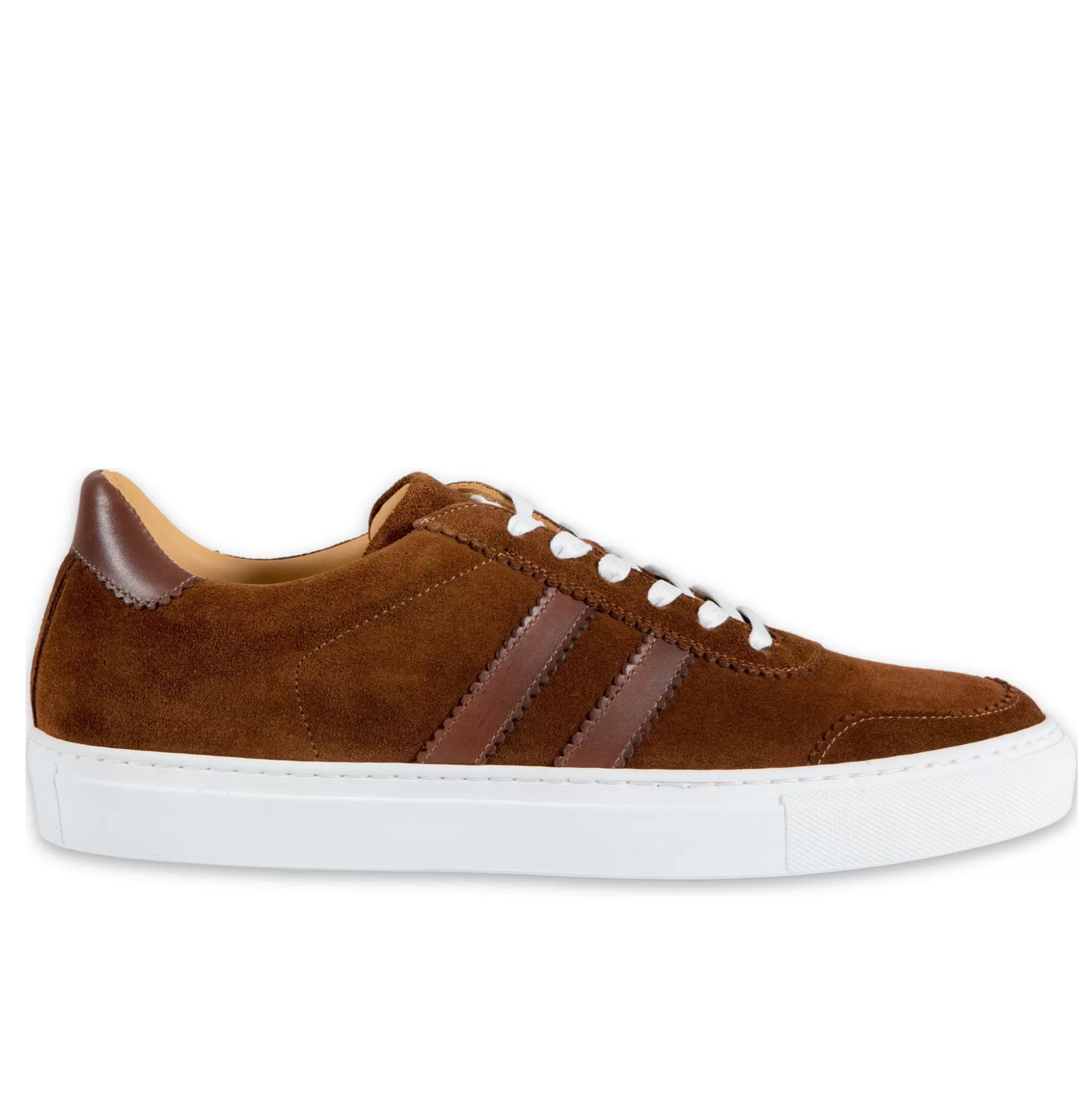 Store Henry Bucks HENRY SARTORIAL Suede Leather Sneakers DARK BROWN