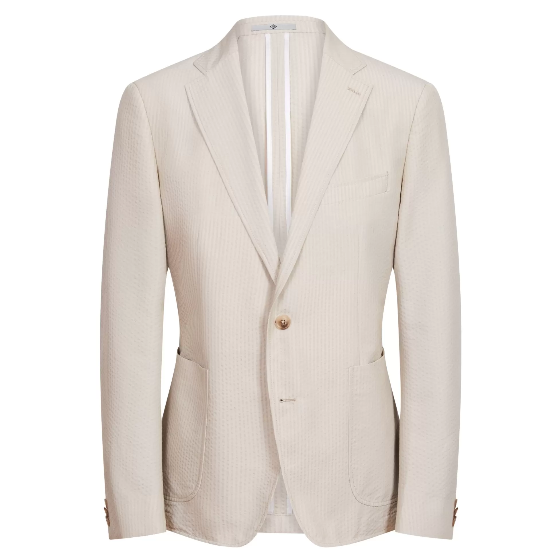 Best Sale Henry Bucks HENRY SARTORIAL Summer Seersucker Blazer BEIGE