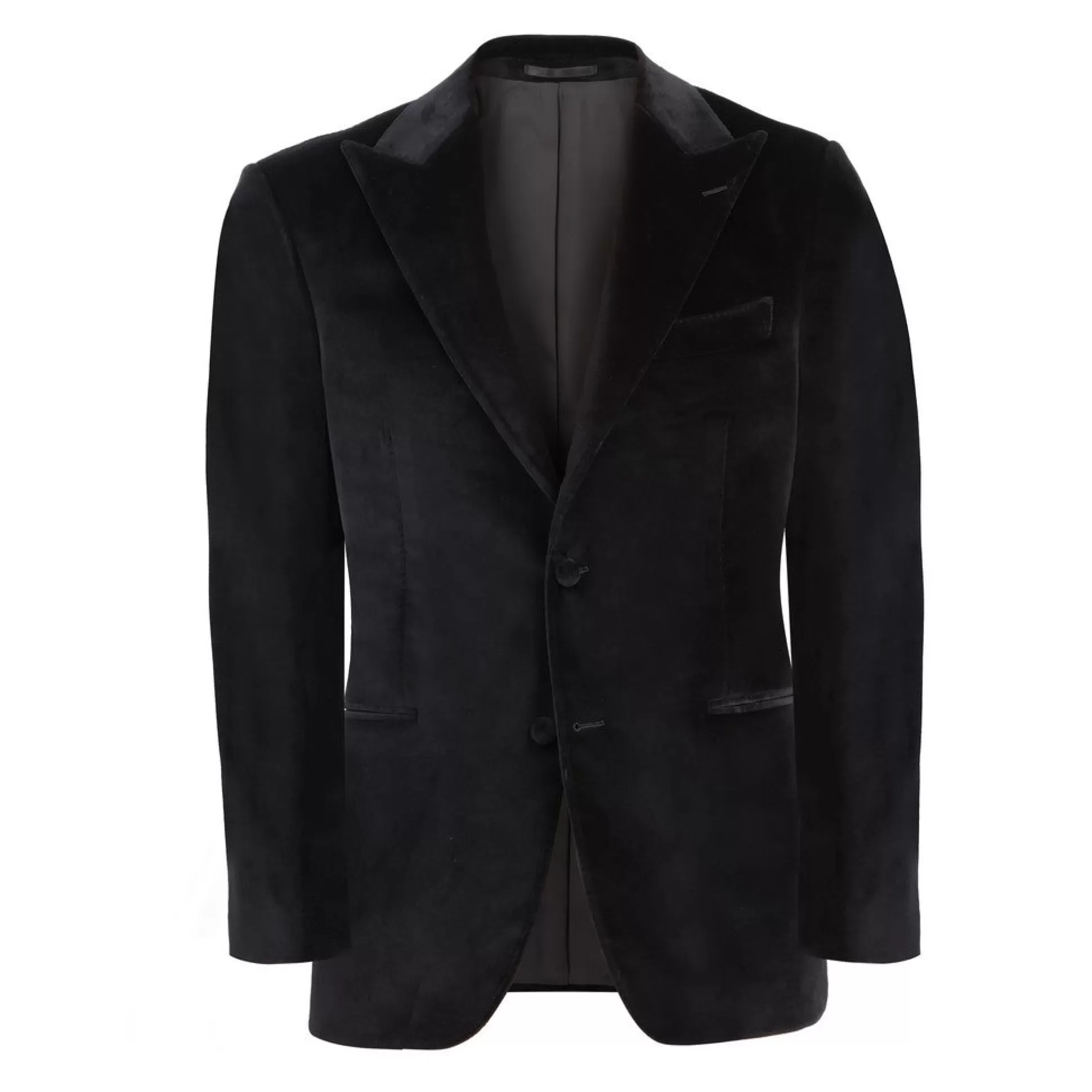 Best Sale Henry Bucks HENRY SARTORIAL Velvet Jacket BLACK