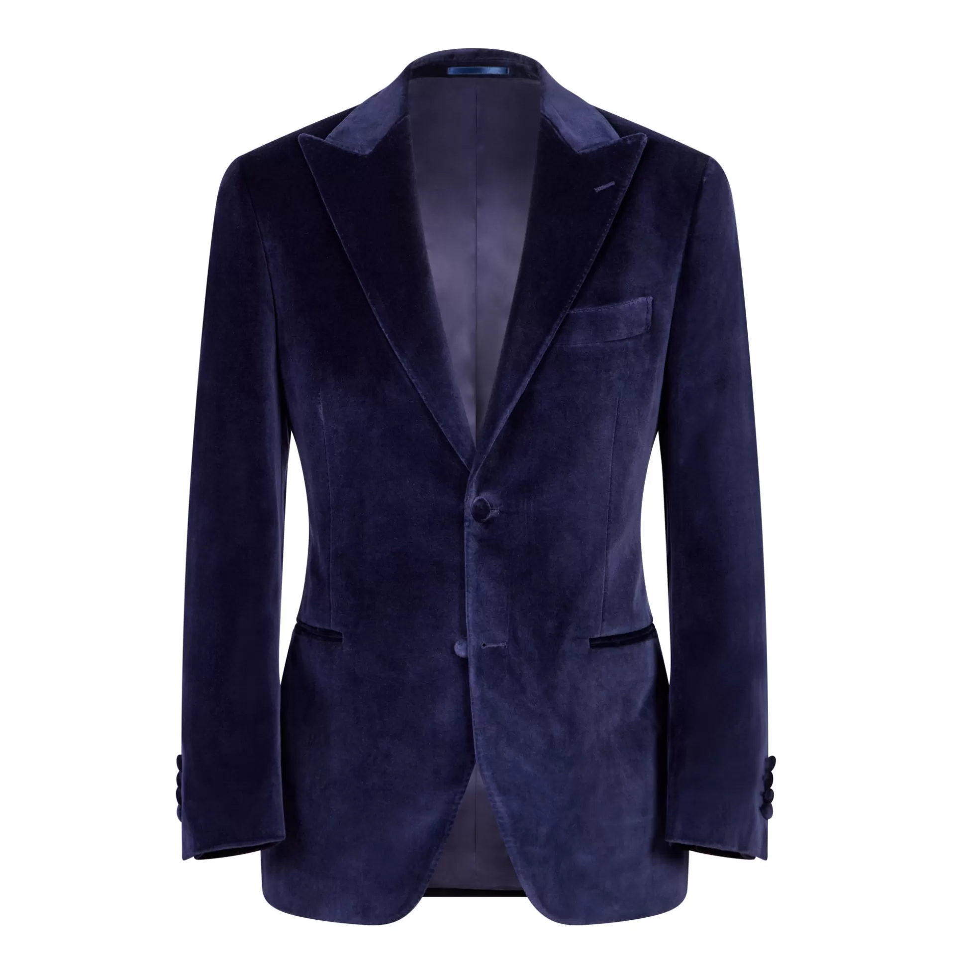 Store Henry Bucks HENRY SARTORIAL Velvet Jacket NAVY