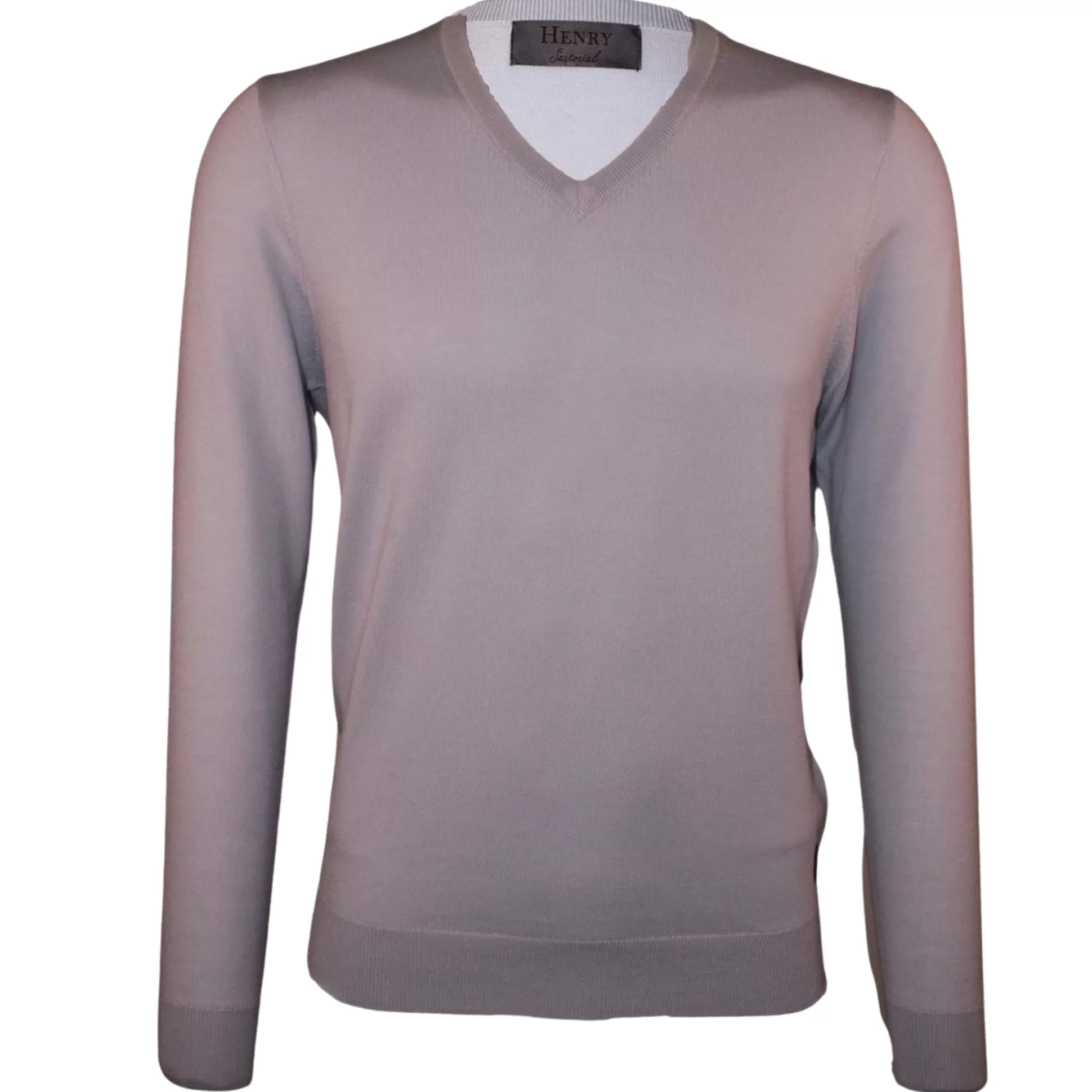 Outlet Henry Bucks HENRY SARTORIAL V-Neck Jumper LIGHT BLUE