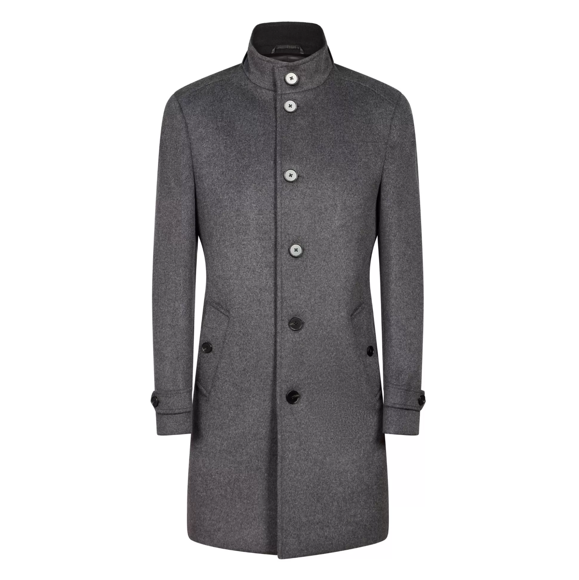 Sale Henry Bucks HENRY SARTORIAL Wool Overcoat GREY REG