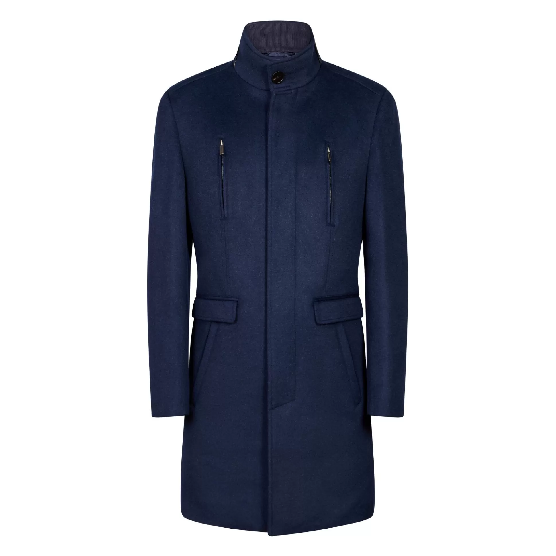 Sale Henry Bucks HENRY SARTORIAL Wool Overcoat NAVY REG