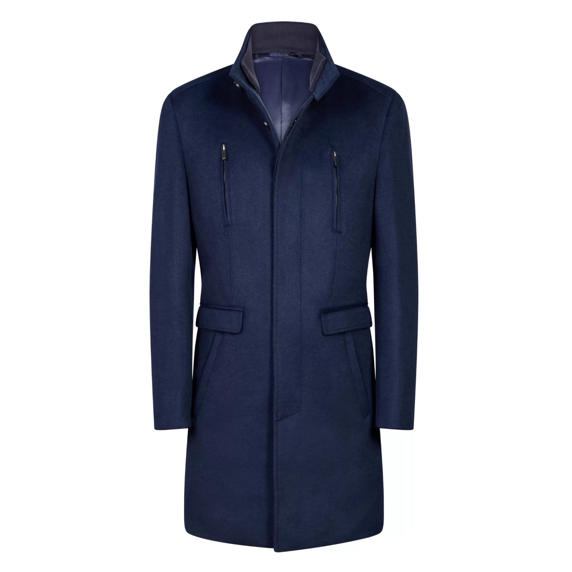 Sale Henry Bucks HENRY SARTORIAL Wool Overcoat NAVY REG