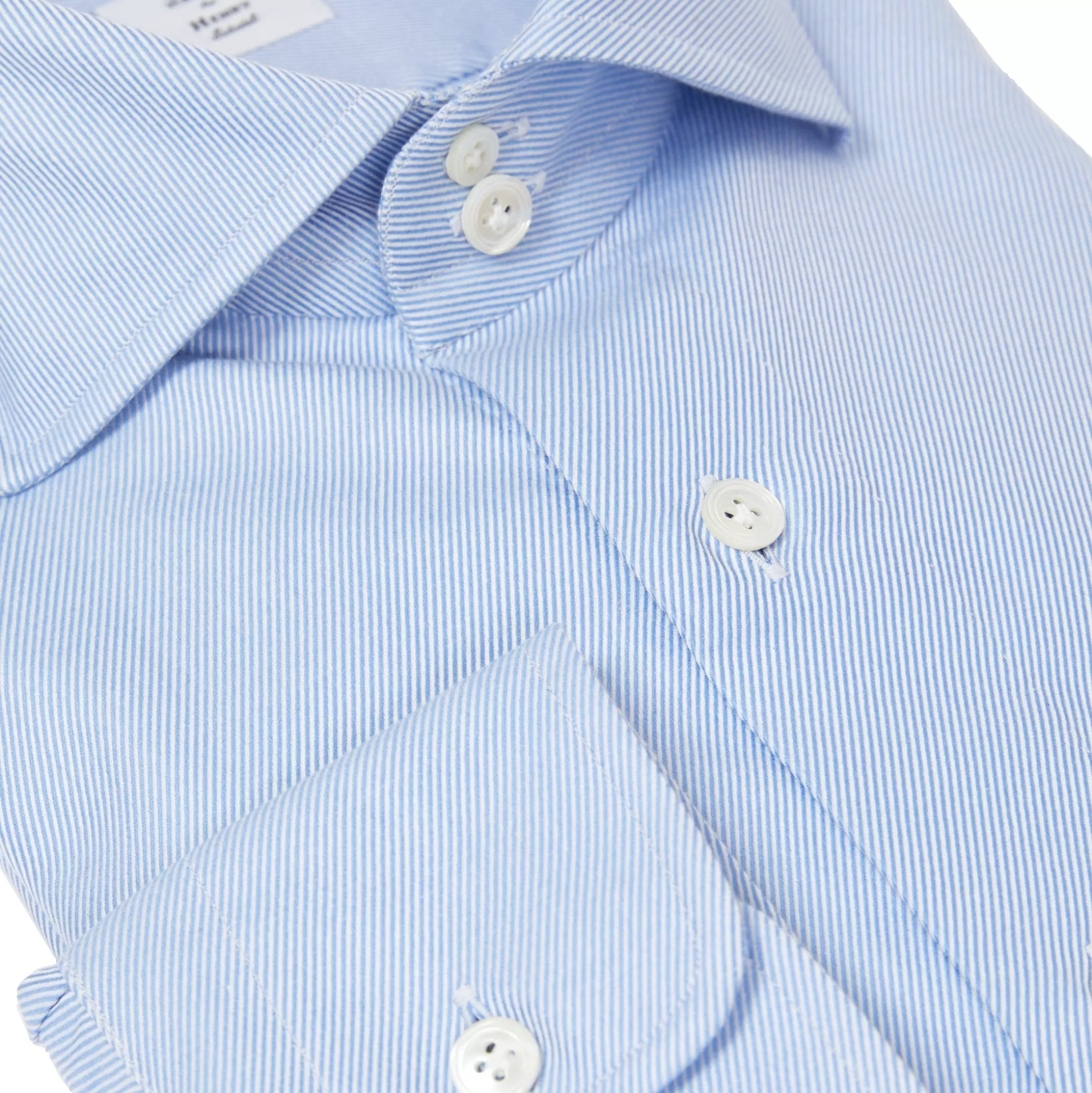 Best Henry Bucks HENRY SARTORIAL X 100 HANDS Stripe Shirt BLUE/WHITE