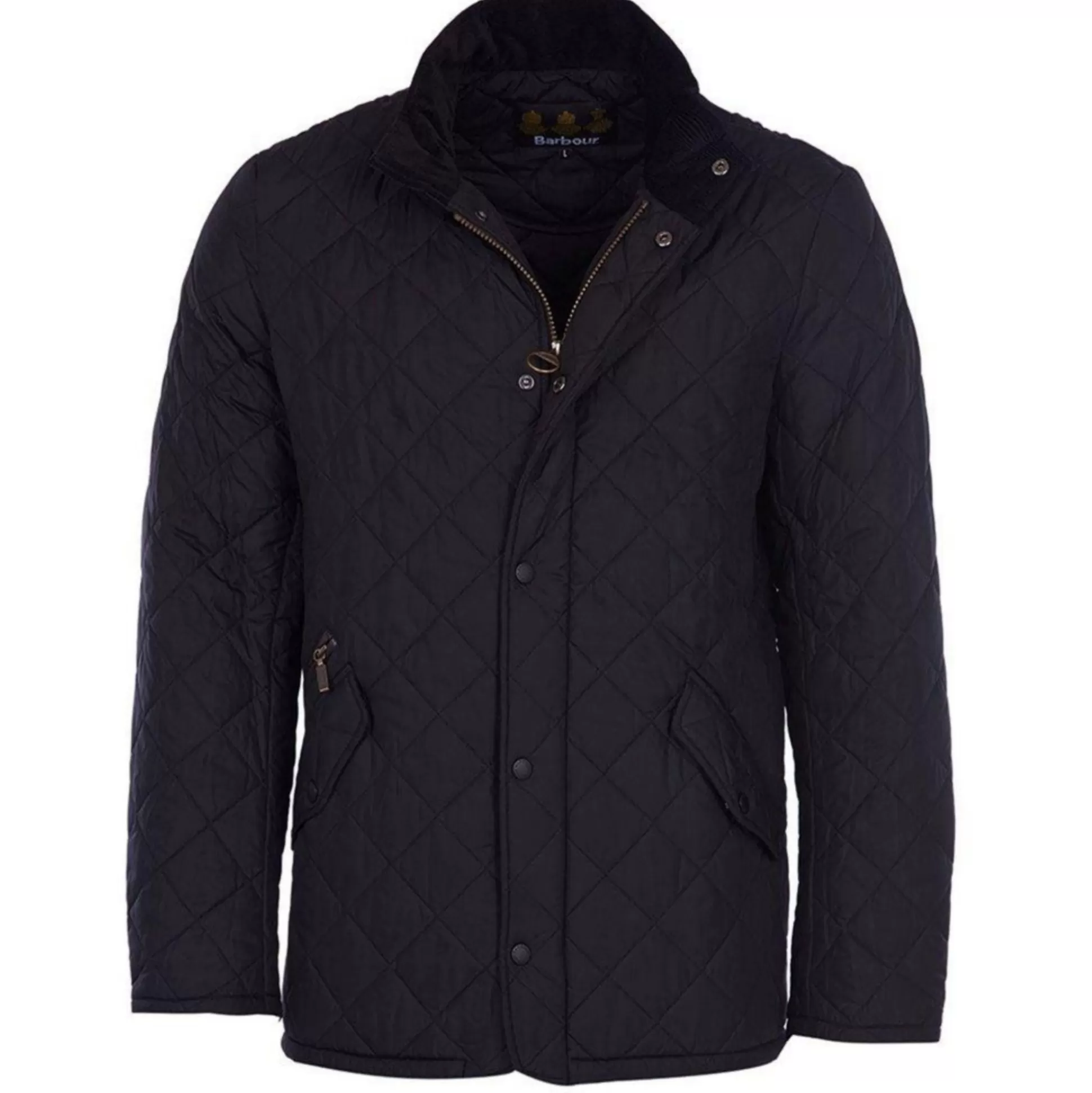 Cheap Henry Bucks Henry Sartorial X Barbour Chelsea Sportsquilt Jacket BLACK