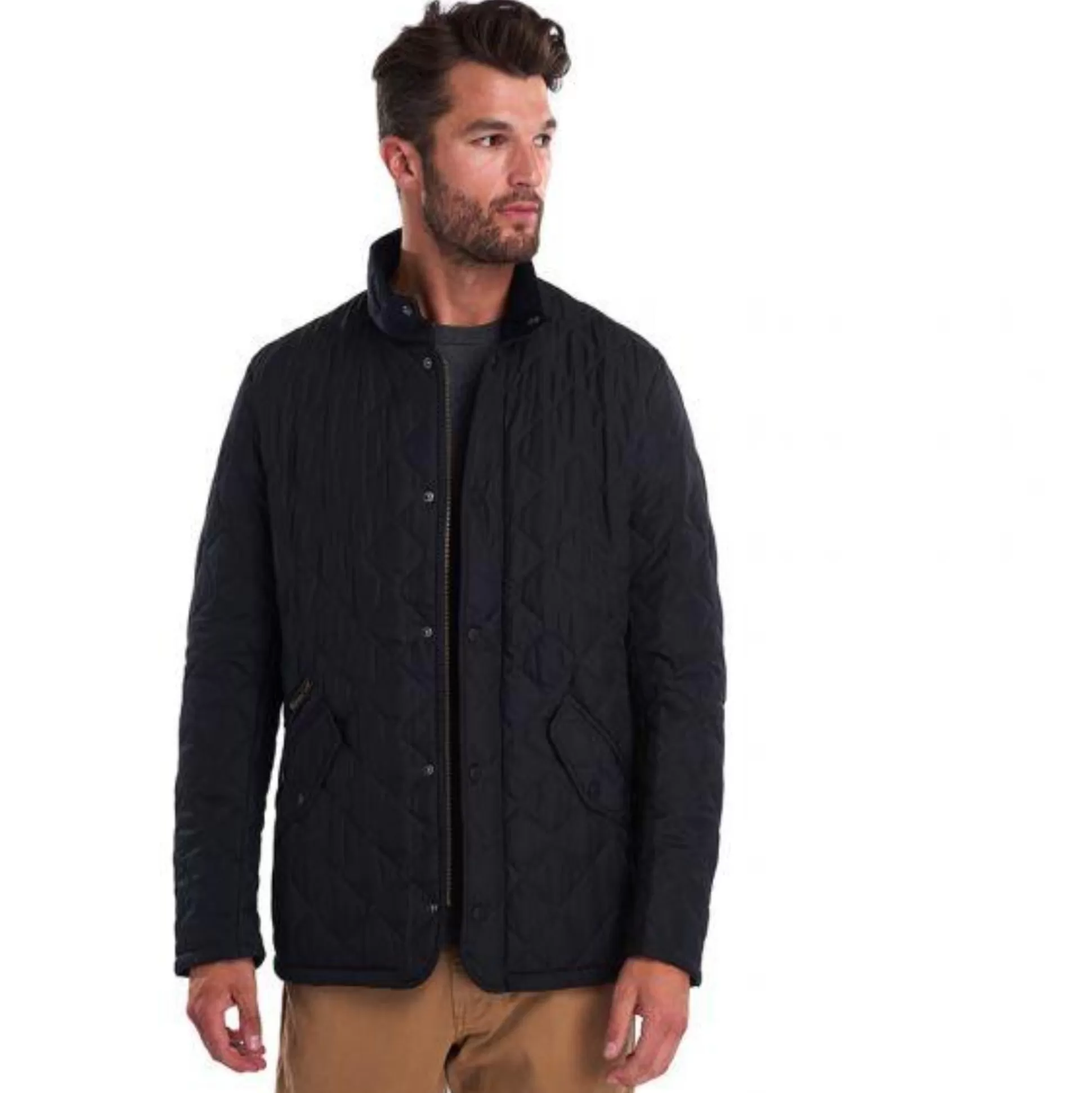 Flash Sale Henry Bucks HENRY SARTORIAL X BARBOUR Chelsea Sportsquilt Jacket NAVY