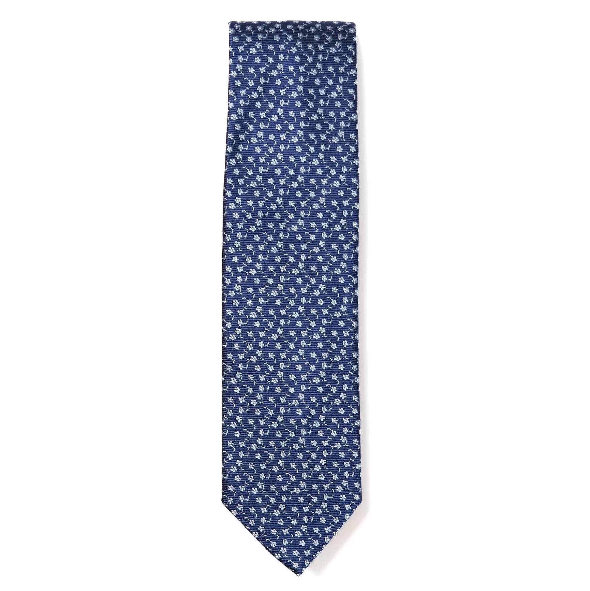Cheap Henry Bucks HENRY SARTORIAL X CANTINI Floral Silk Tie NAVY/GREY