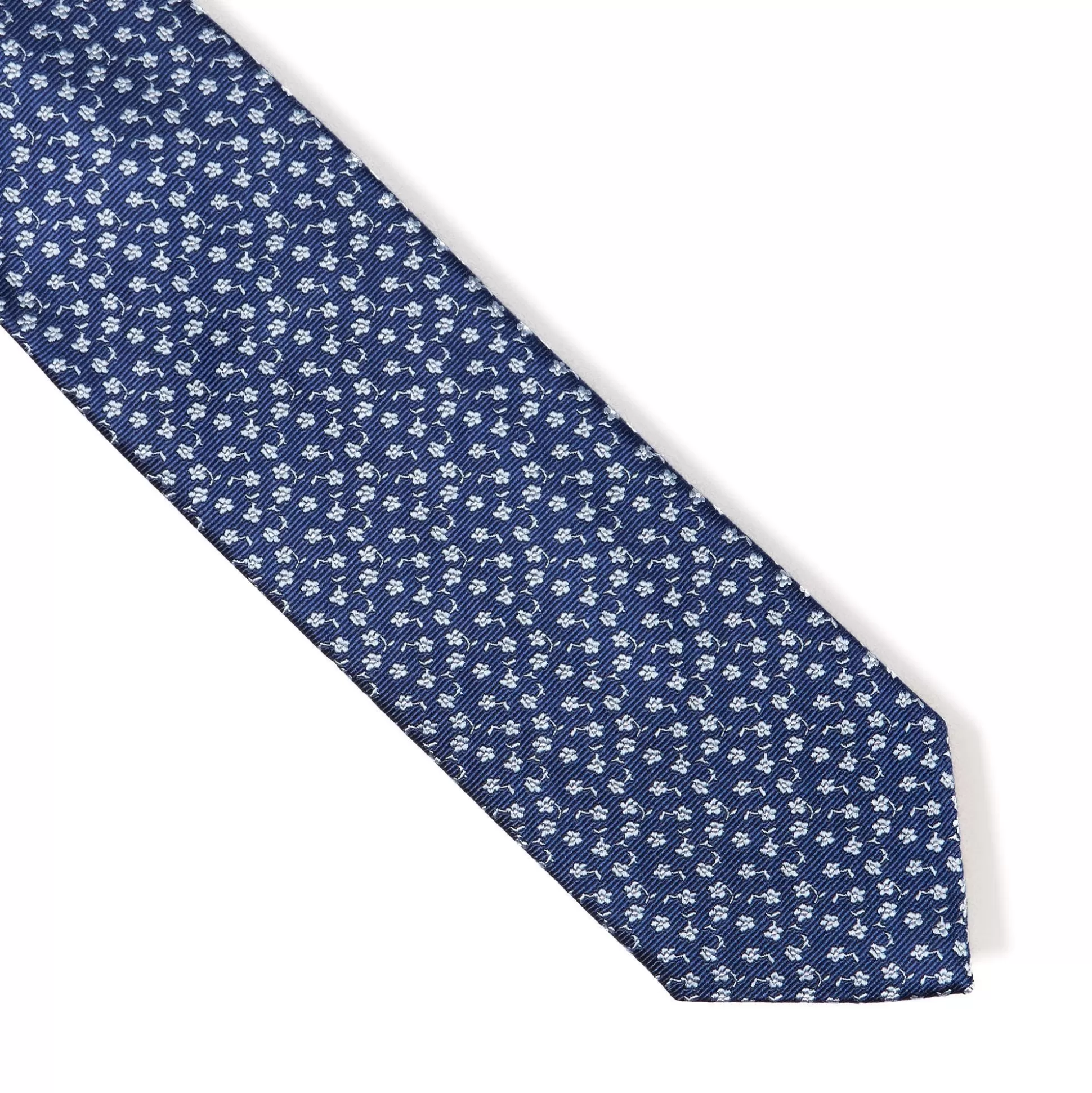 Cheap Henry Bucks HENRY SARTORIAL X CANTINI Floral Silk Tie NAVY/GREY