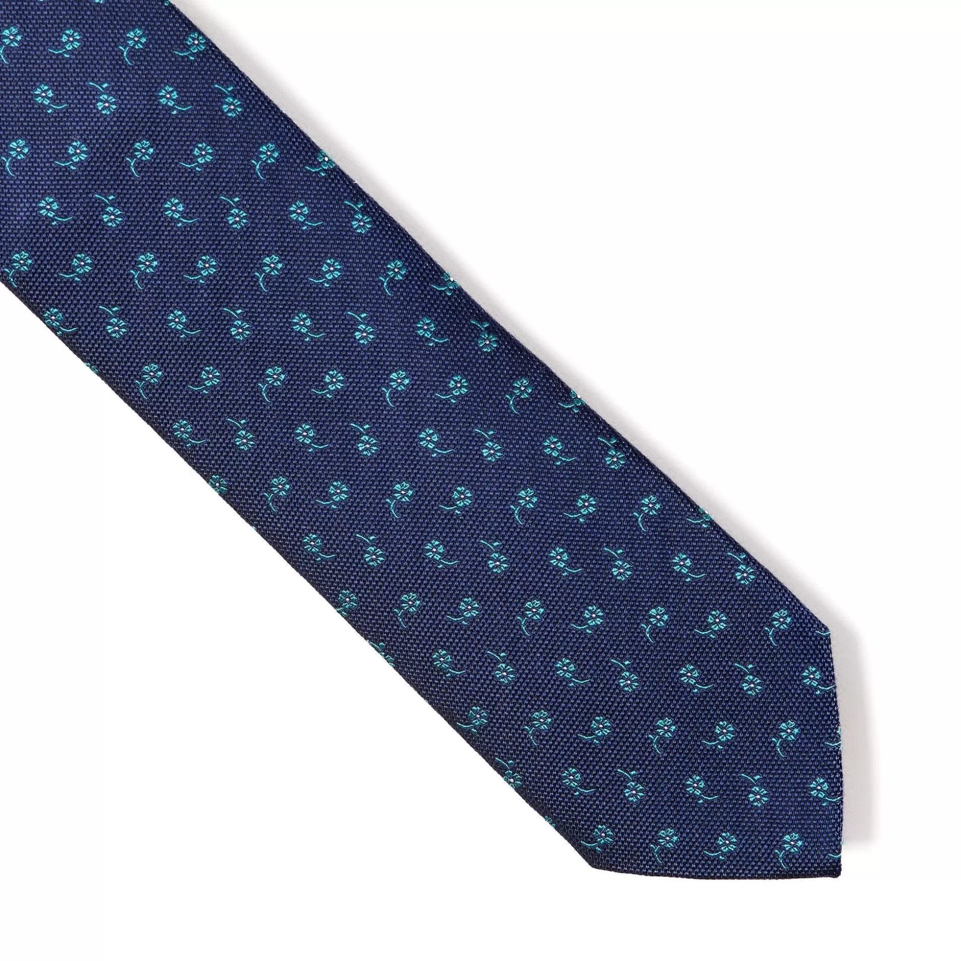 Cheap Henry Bucks HENRY SARTORIAL X CANTINI Floral Tie BLUE/TEAL