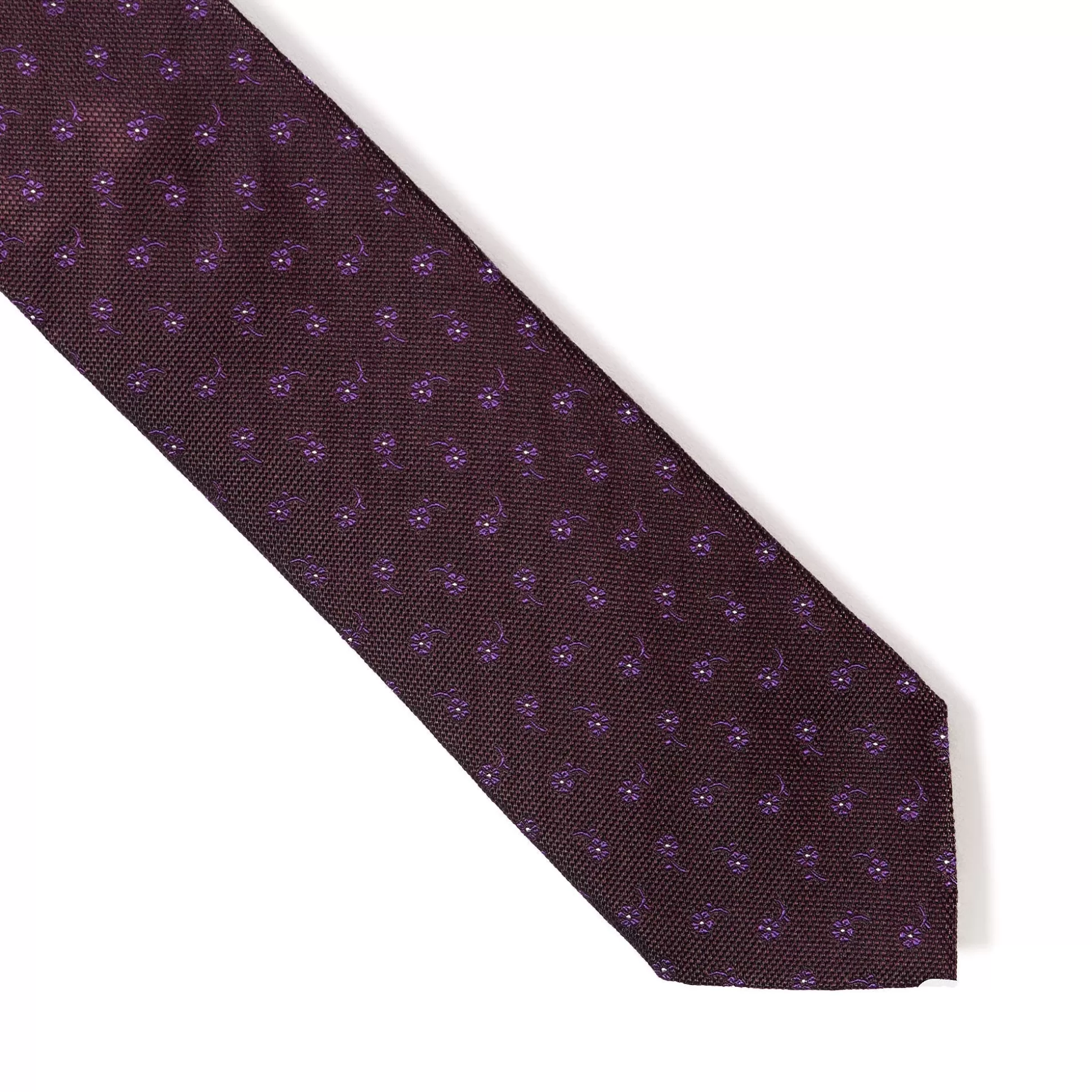Cheap Henry Bucks HENRY SARTORIAL X CANTINI Floral Tie DARK RED/BURGUNDY