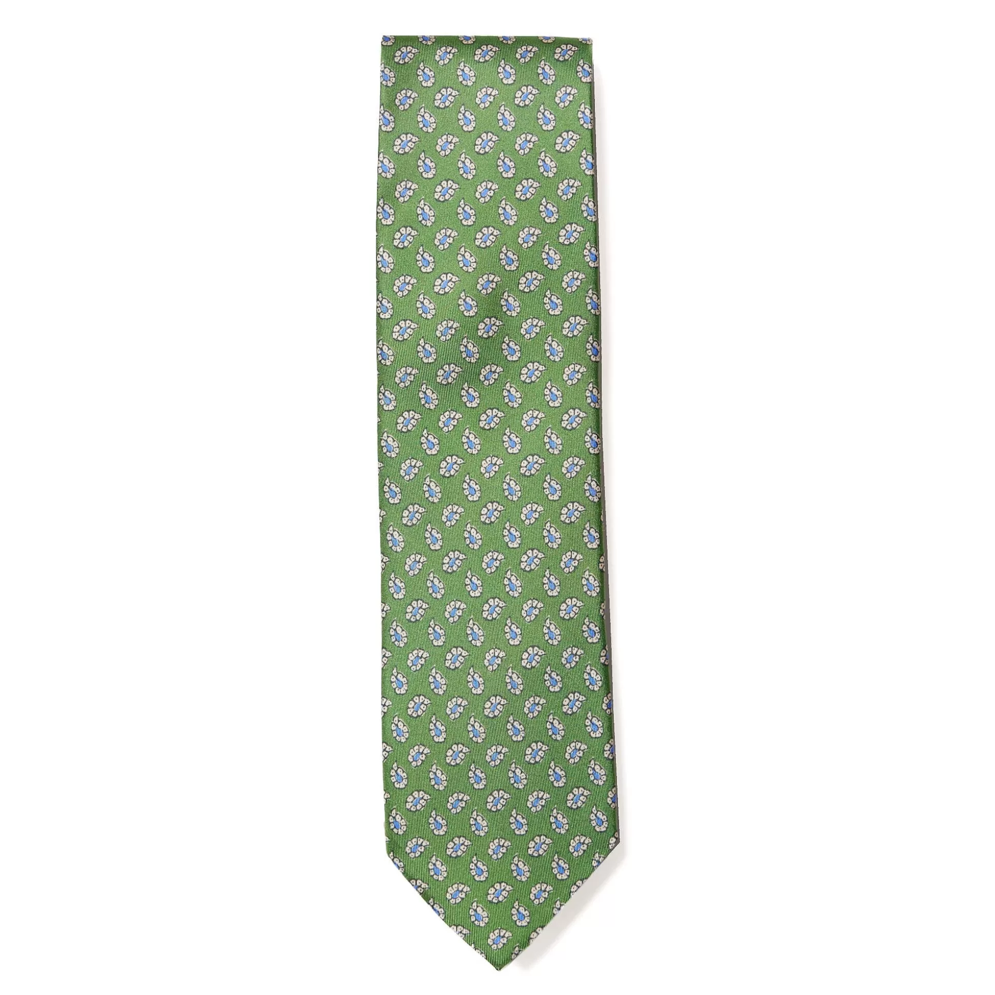 Online Henry Bucks HENRY SARTORIAL X CANTINI Paisley Silk Tie GREEN