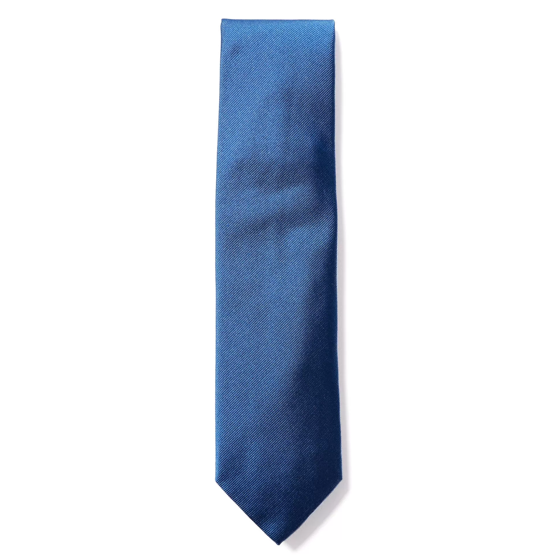 Shop Henry Bucks HENRY SARTORIAL X CANTINI Plain Woven Tie BLUE