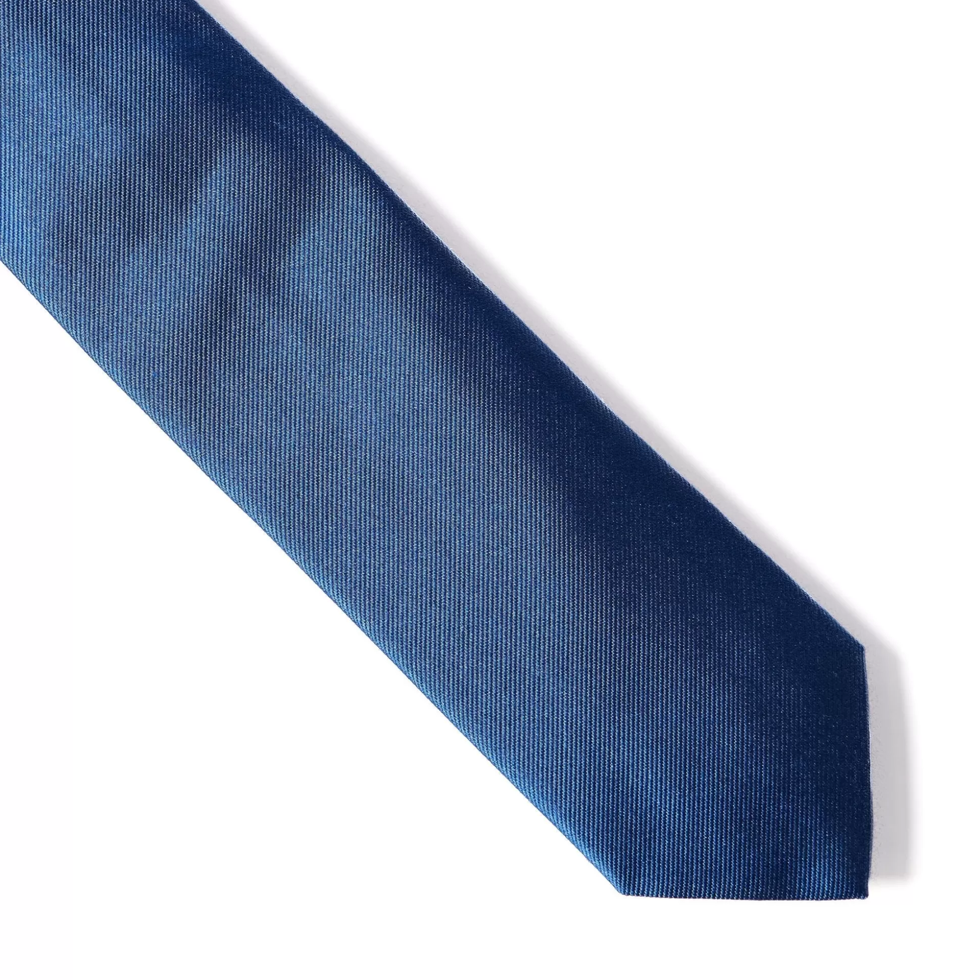 Shop Henry Bucks HENRY SARTORIAL X CANTINI Plain Woven Tie BLUE