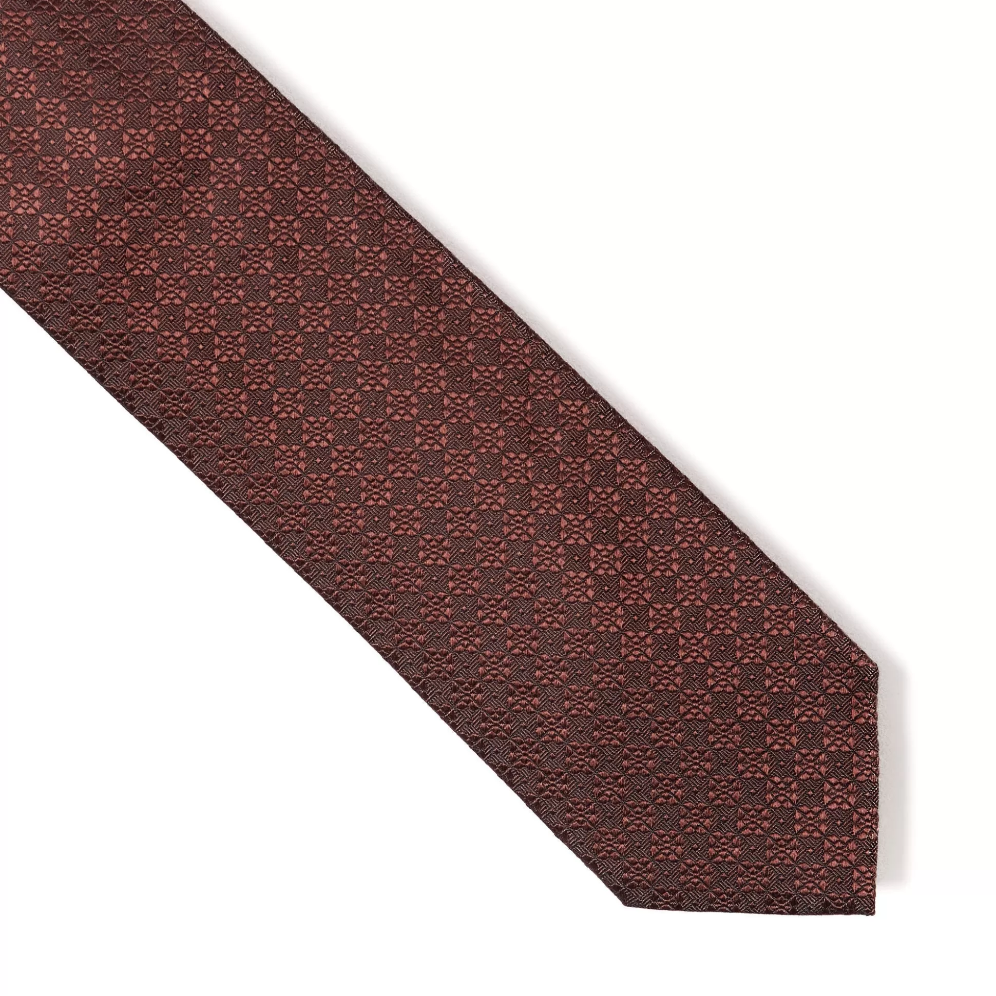 Shop Henry Bucks HENRY SARTORIAL X CANTINI Plain Woven Tie BROWN