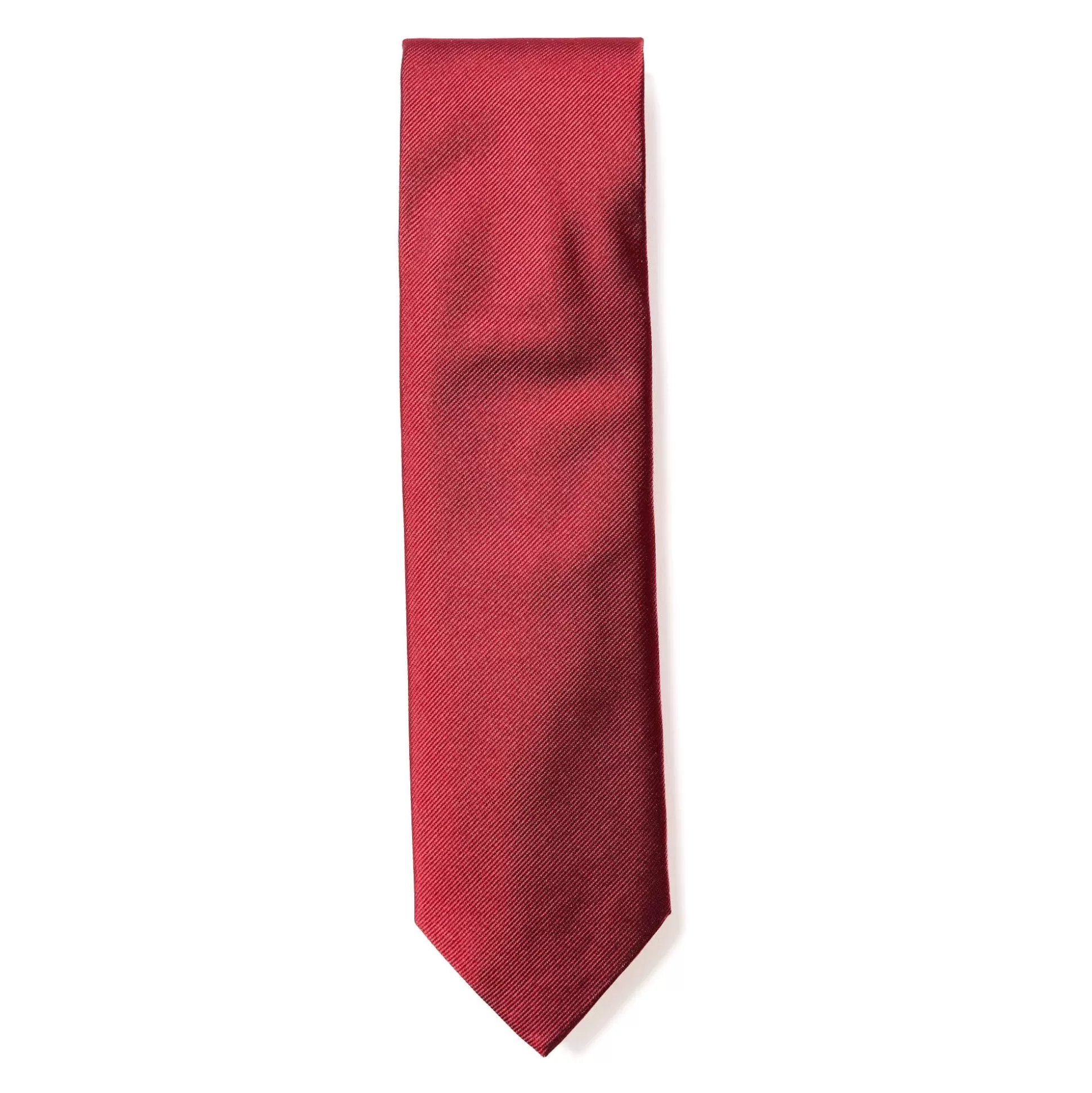 Best Sale Henry Bucks HENRY SARTORIAL X CANTINI Plain Woven Tie RED