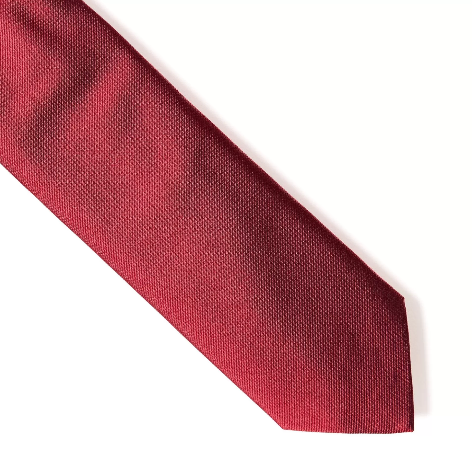 Best Sale Henry Bucks HENRY SARTORIAL X CANTINI Plain Woven Tie RED