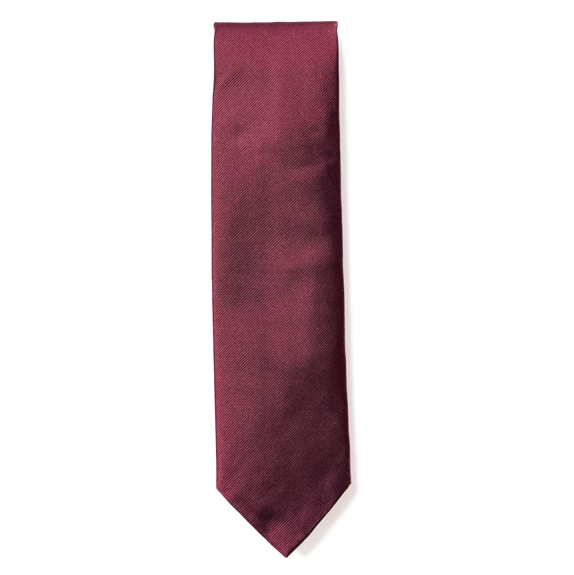 Cheap Henry Bucks HENRY SARTORIAL X CANTINI Plain Woven Tie WINE RED