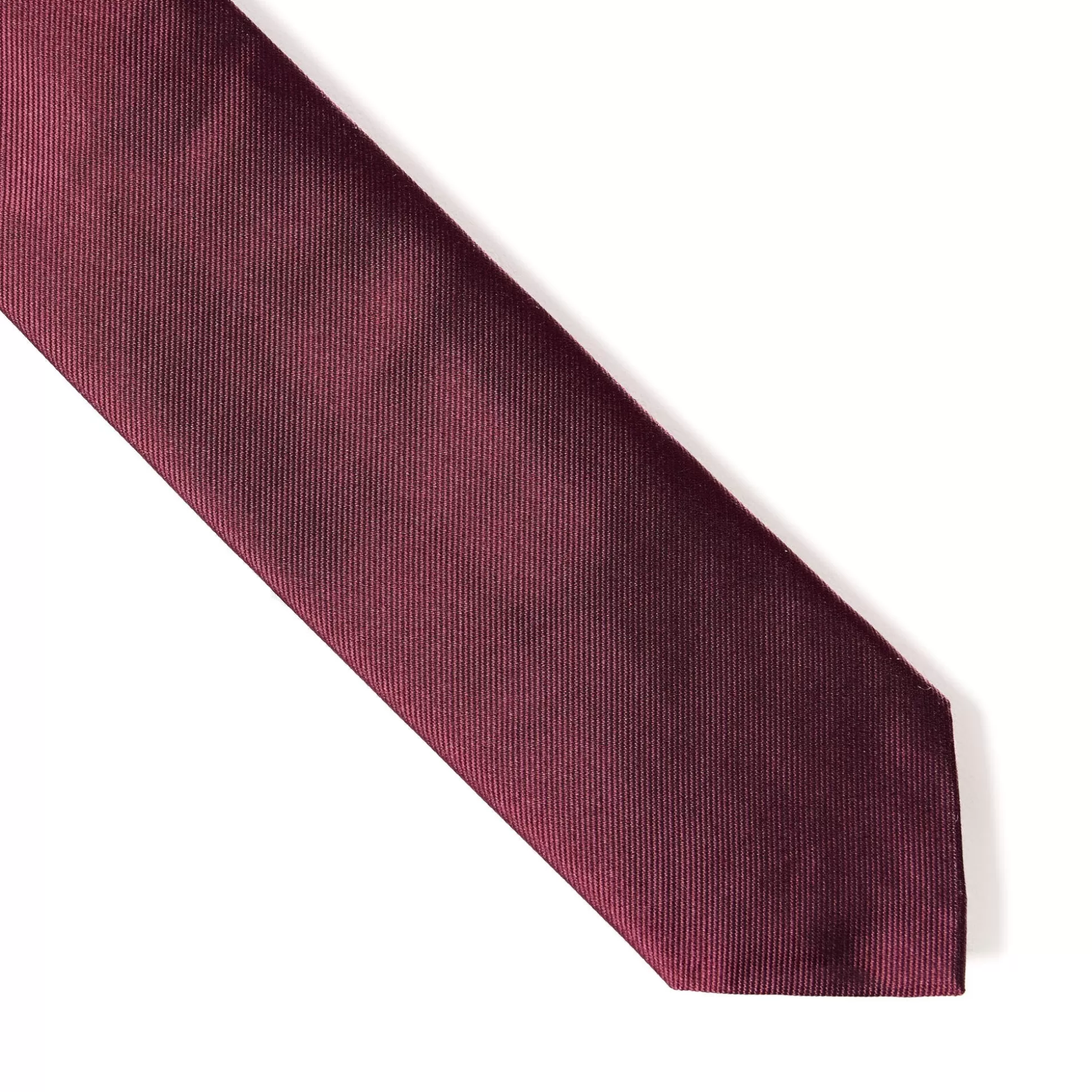 Cheap Henry Bucks HENRY SARTORIAL X CANTINI Plain Woven Tie WINE RED
