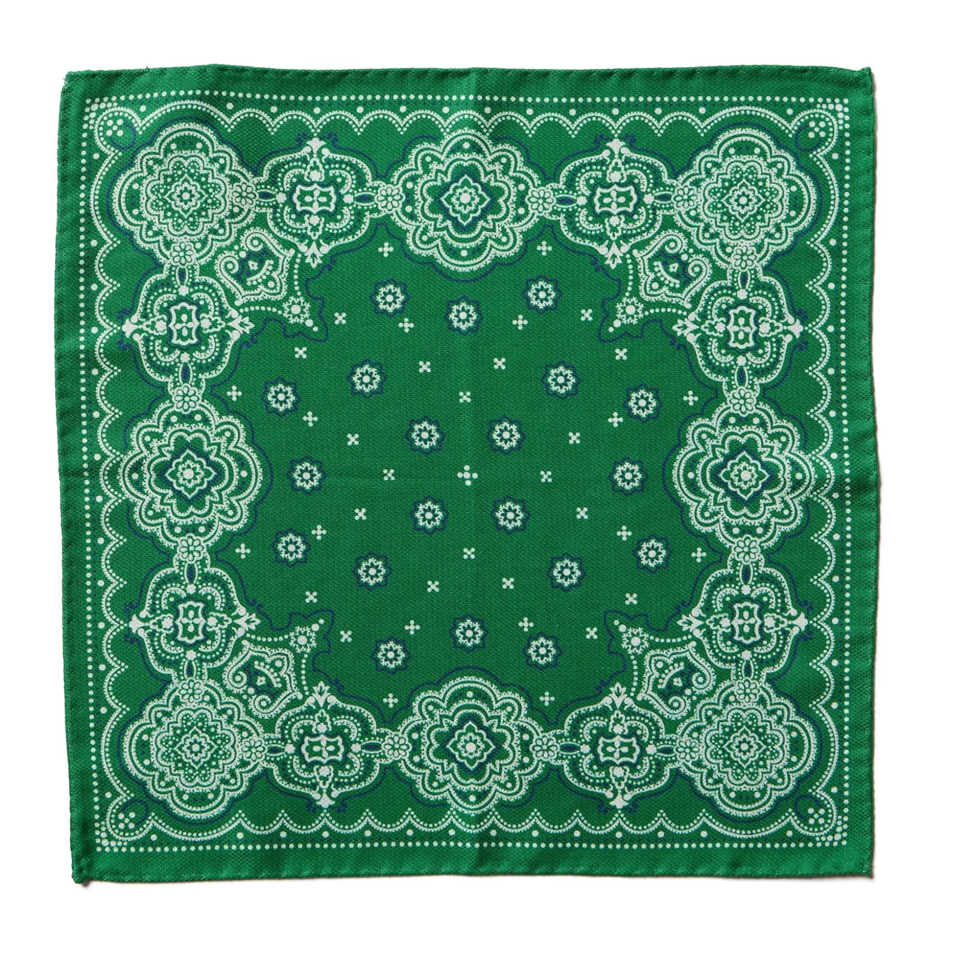 Cheap Henry Bucks HENRY SARTORIAL X CANTINI Silk Pocket Square GREEN