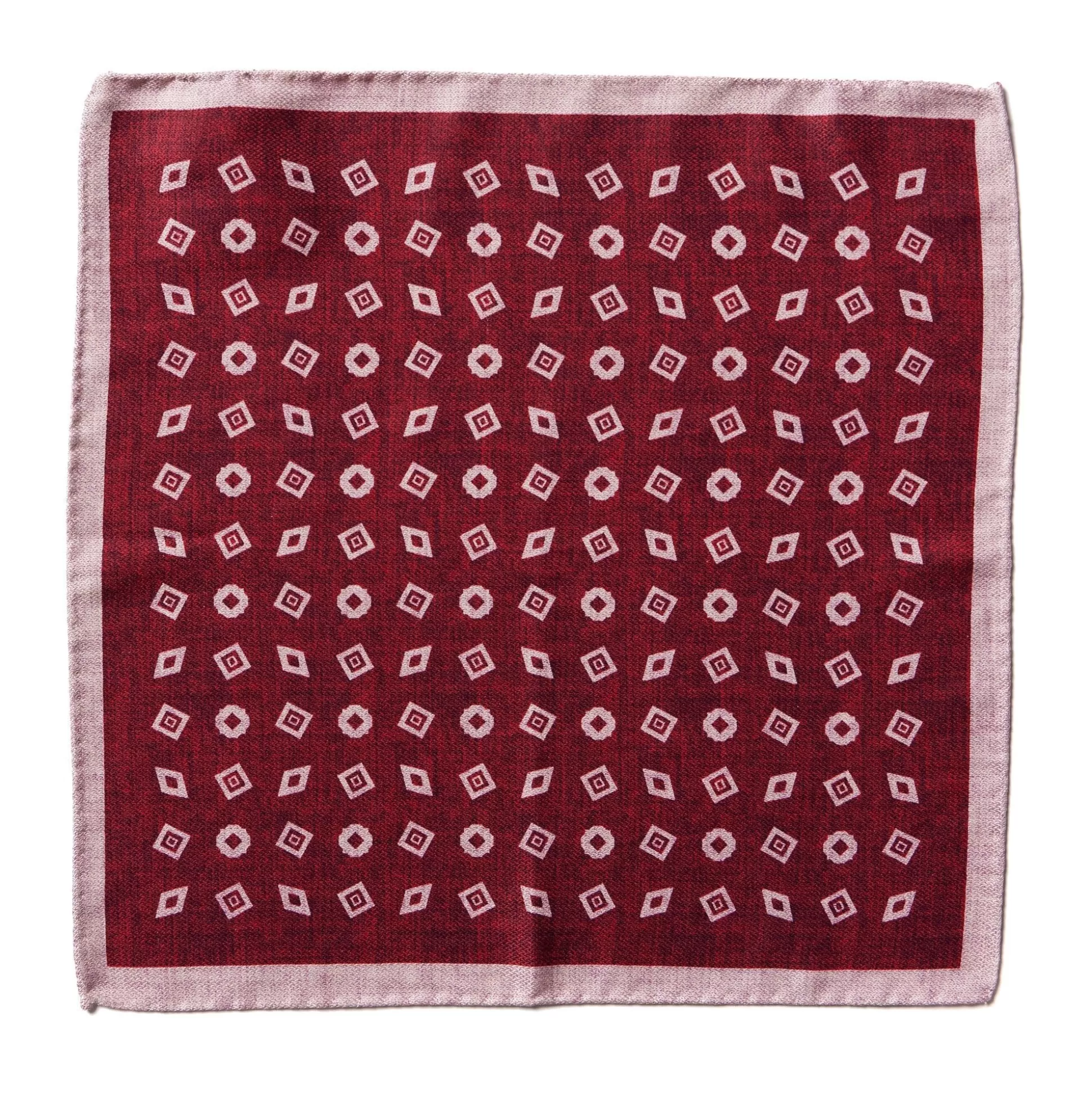 Best Sale Henry Bucks HENRY SARTORIAL X CANTINI Silk Pocket Square RED