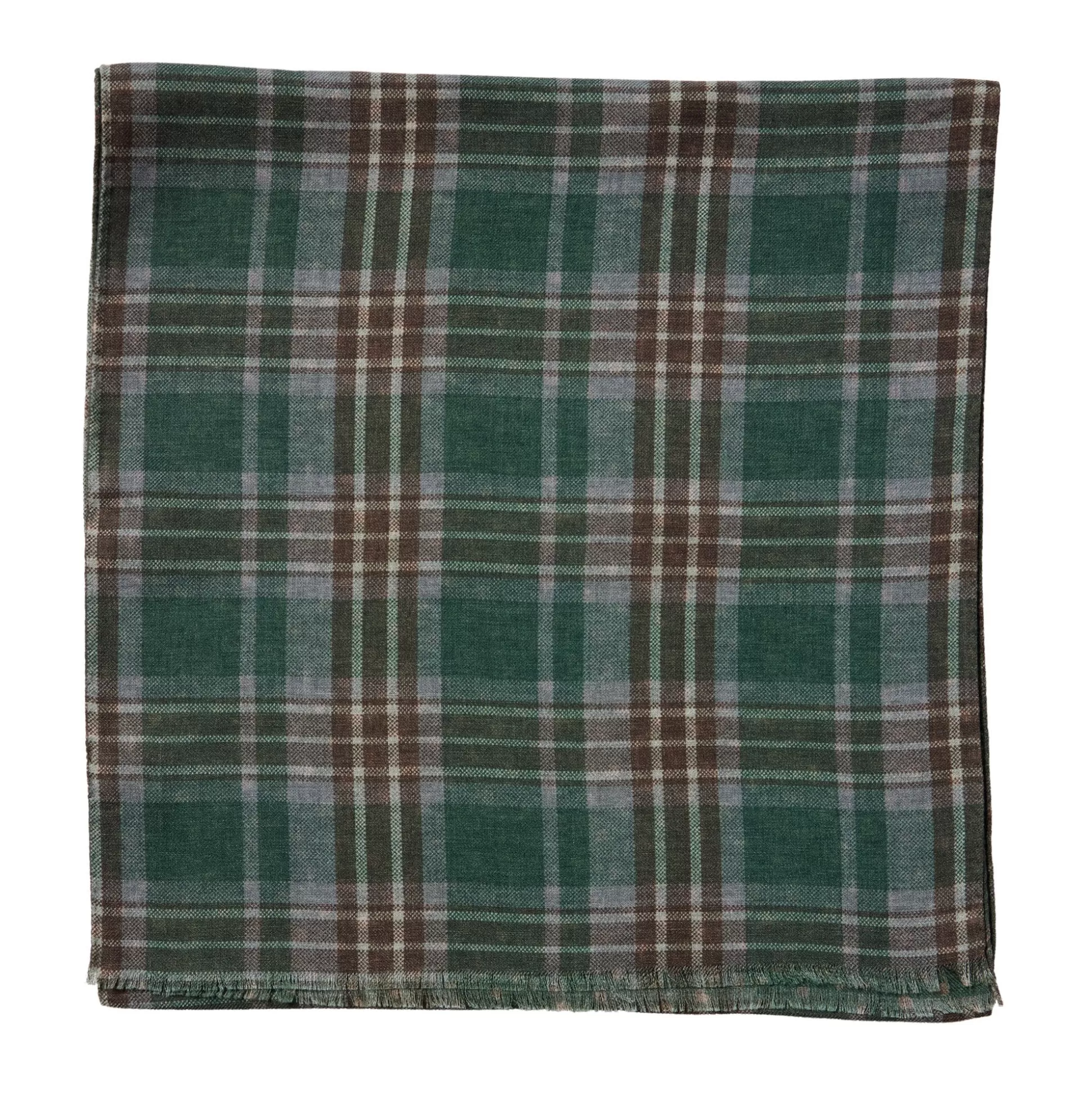 Hot Henry Bucks HENRY SARTORIAL X CANTINI Wool Scarf DARK GREEN