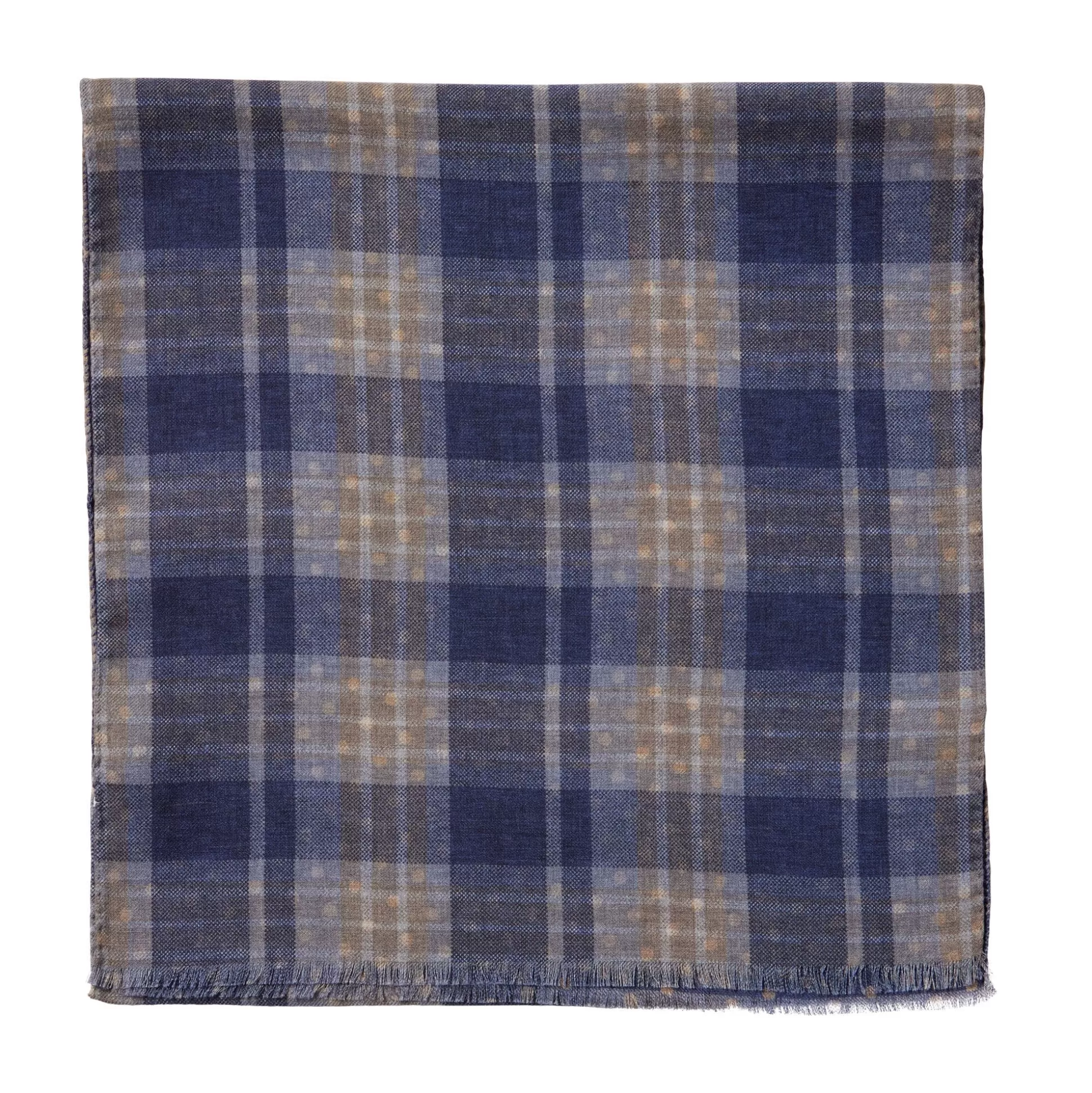 Cheap Henry Bucks HENRY SARTORIAL X CANTINI Wool Scarf DARK NAVY