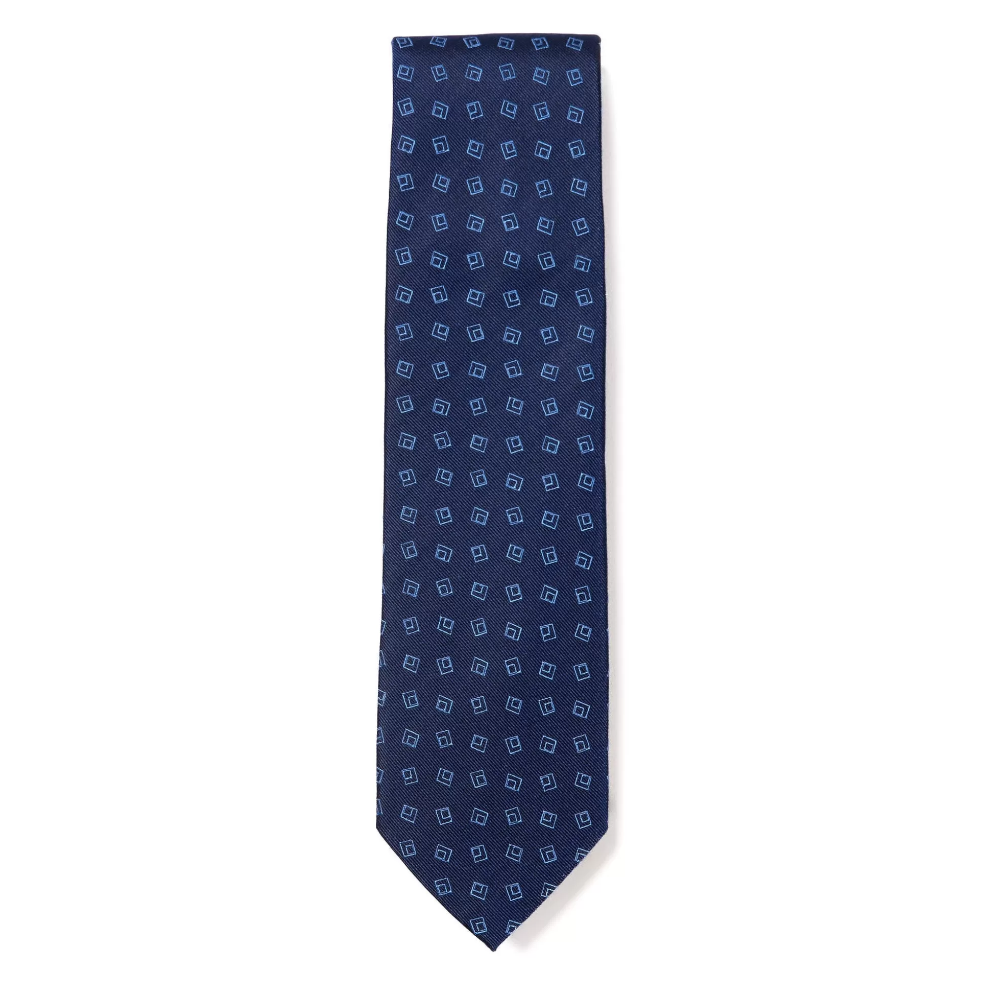 Cheap Henry Bucks HENRY SARTORIAL X CANTINI Woven Silk Tie NAVY/BLUE