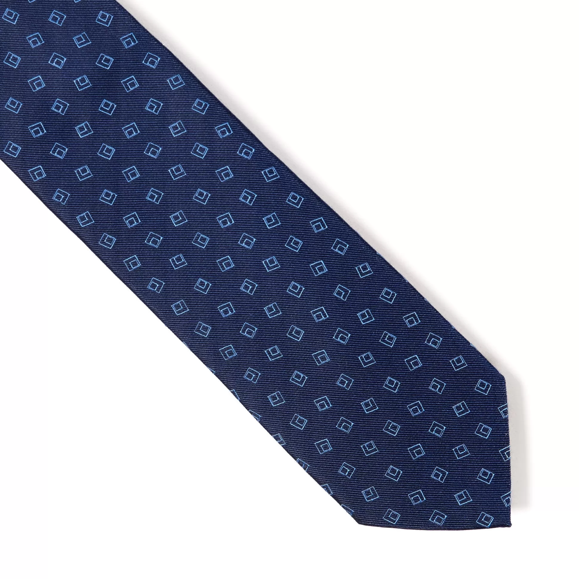 Cheap Henry Bucks HENRY SARTORIAL X CANTINI Woven Silk Tie NAVY/BLUE