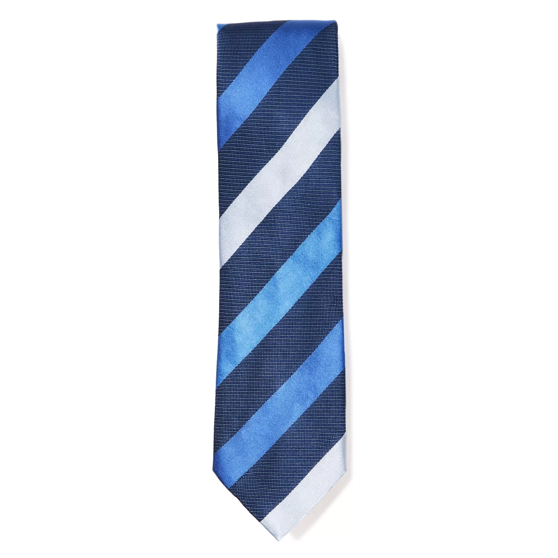 Outlet Henry Bucks HENRY SARTORIAL X CANTINI Woven Stripe Tie BLUE MULTI