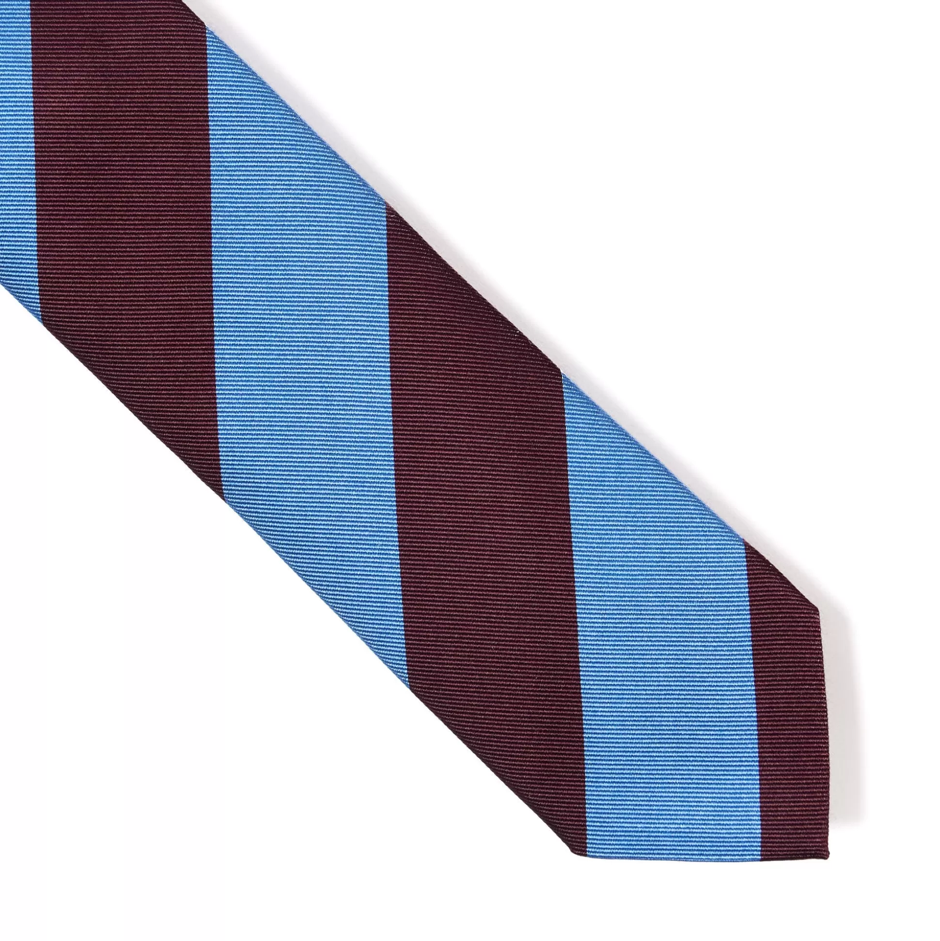 Best Henry Bucks HENRY SARTORIAL X CANTINI Woven Stripe Tie MAROON/BLUE