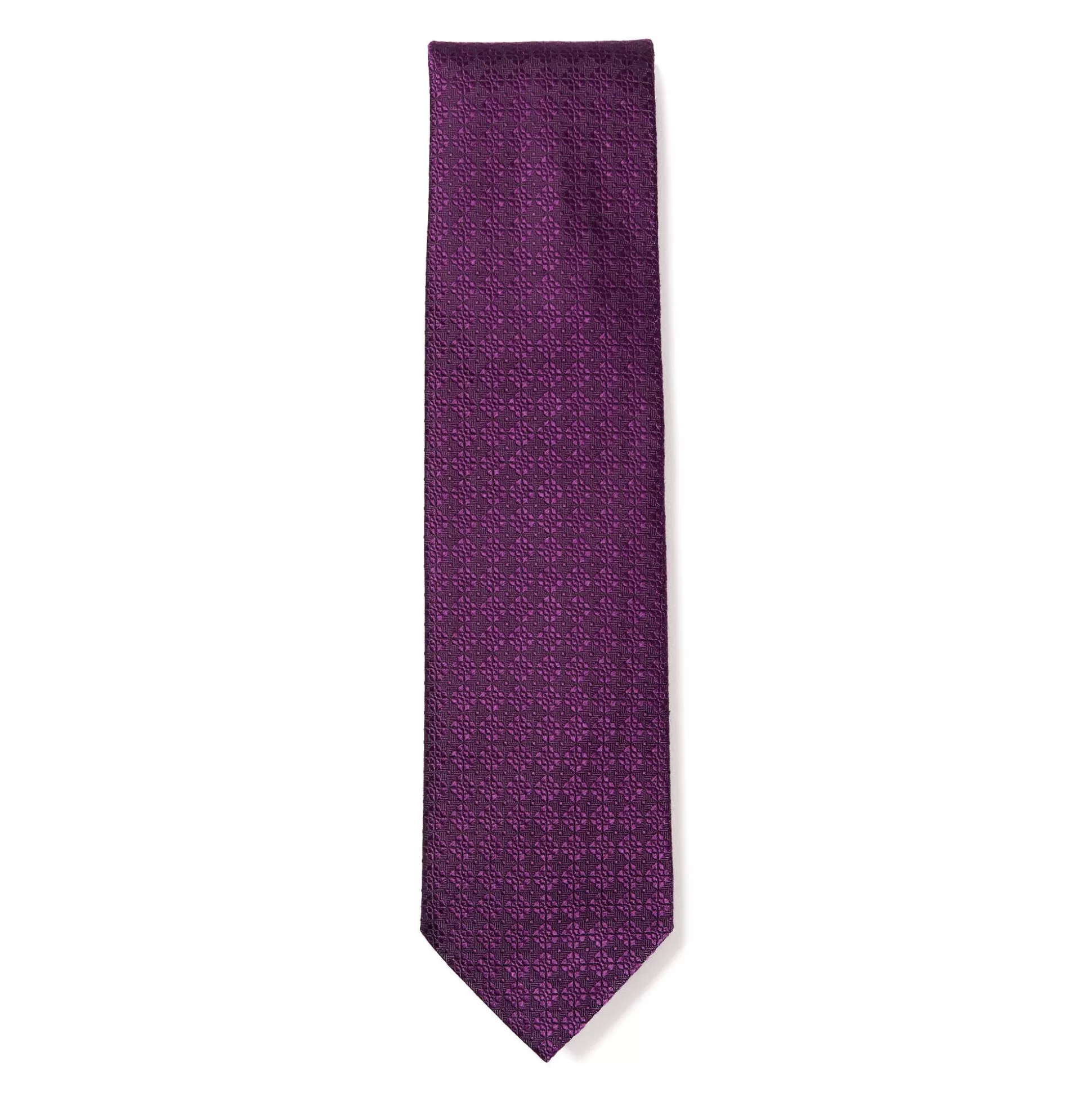 Hot Henry Bucks HENRY SARTORIAL X CANTINI Woven Textured Tie BURGUNDY