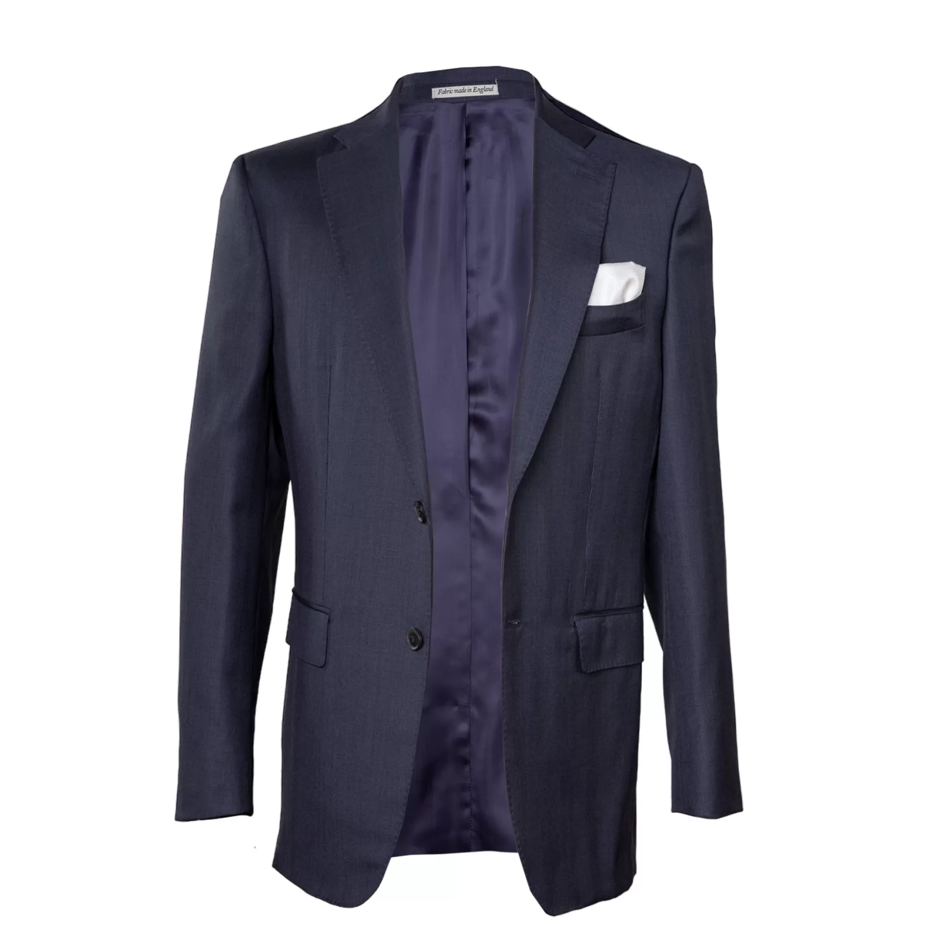 Discount Henry Bucks Henry Sartorial X Dormeuil Check Suit NAVY REG