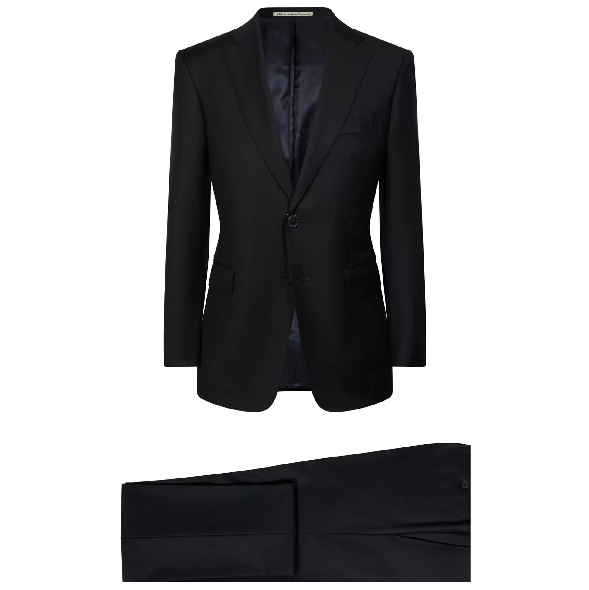 Fashion Henry Bucks HENRY SARTORIAL X DORMEUIL Full Canvas Plain Suit NAVY LG