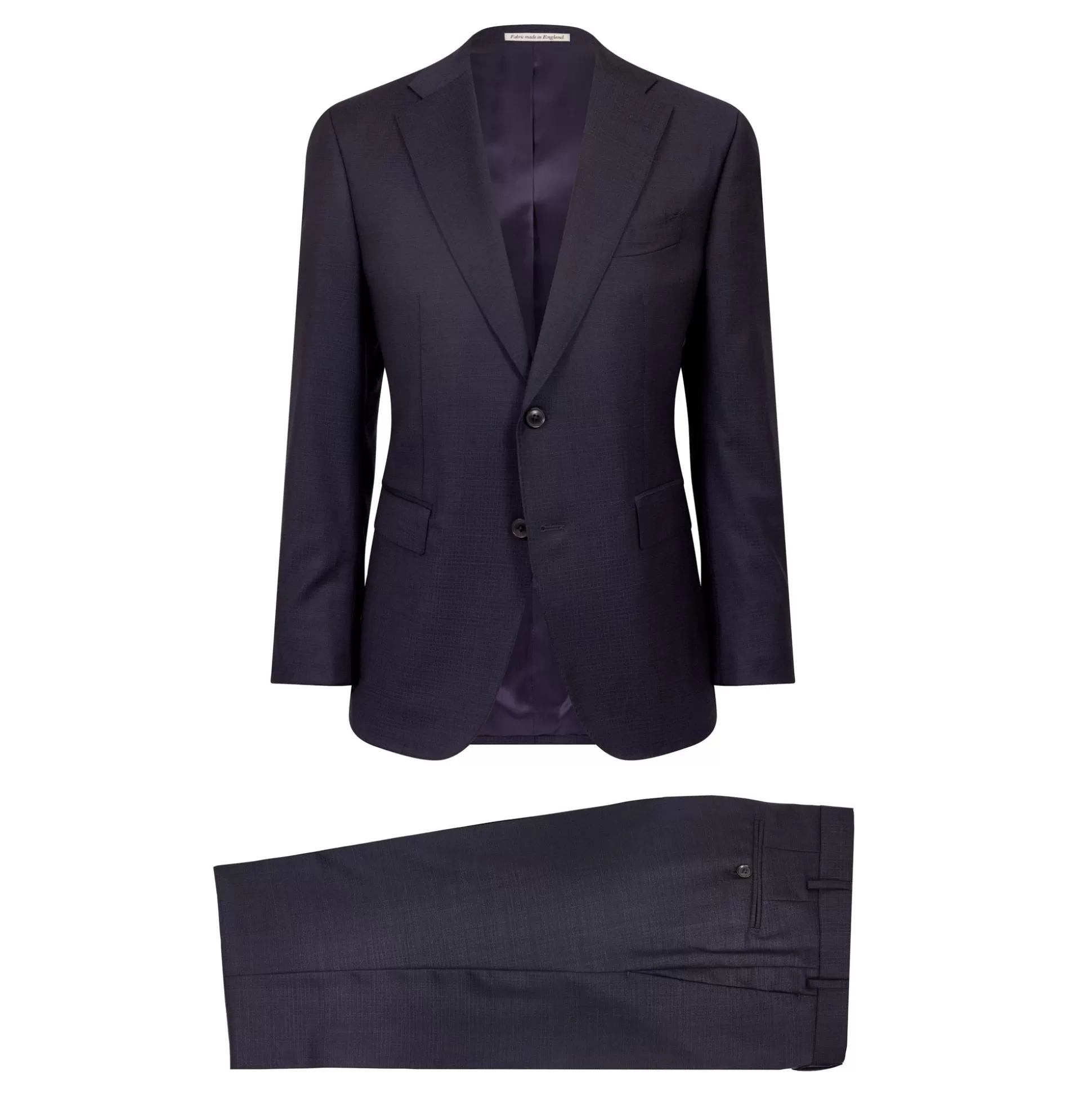 Discount Henry Bucks HENRY SARTORIAL X DORMEUIL Small Pattern Suit NAVY REG
