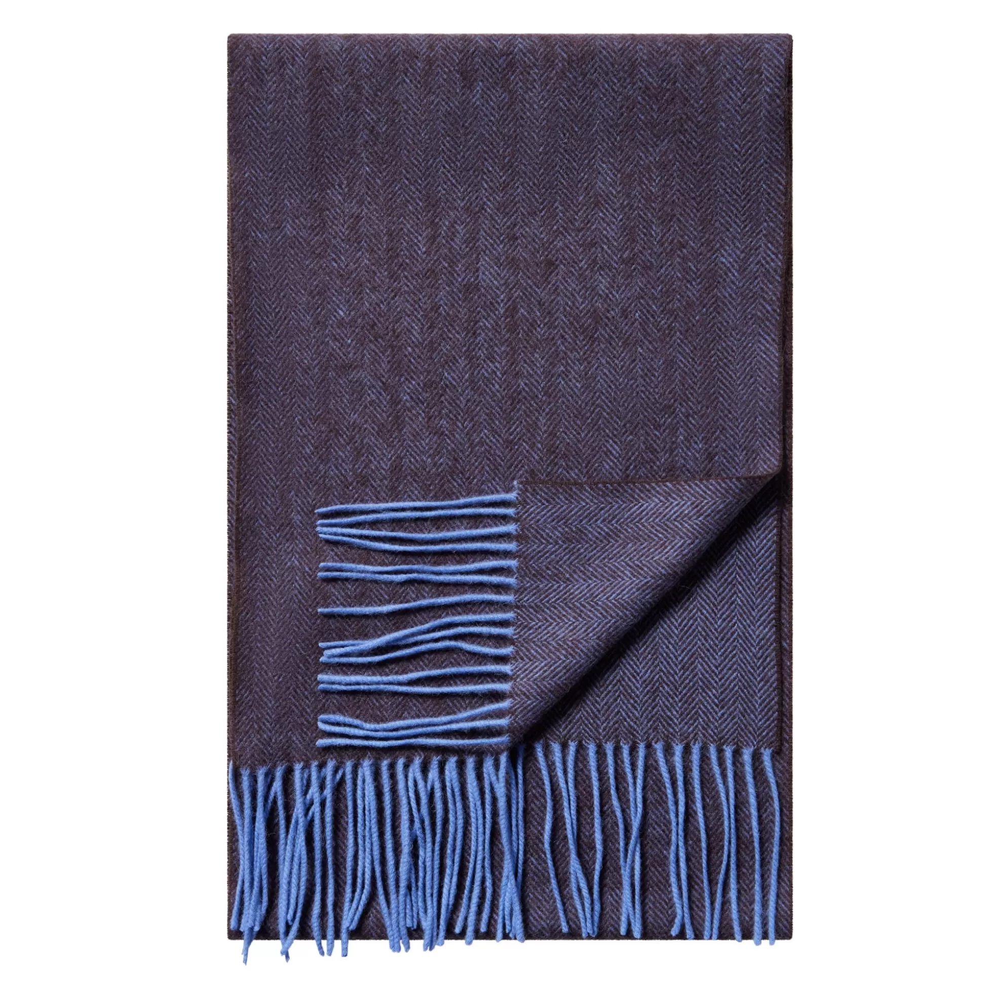 Sale Henry Bucks HENRY SARTORIAL X HEMLEY Chevron Wool Scarf BROWN