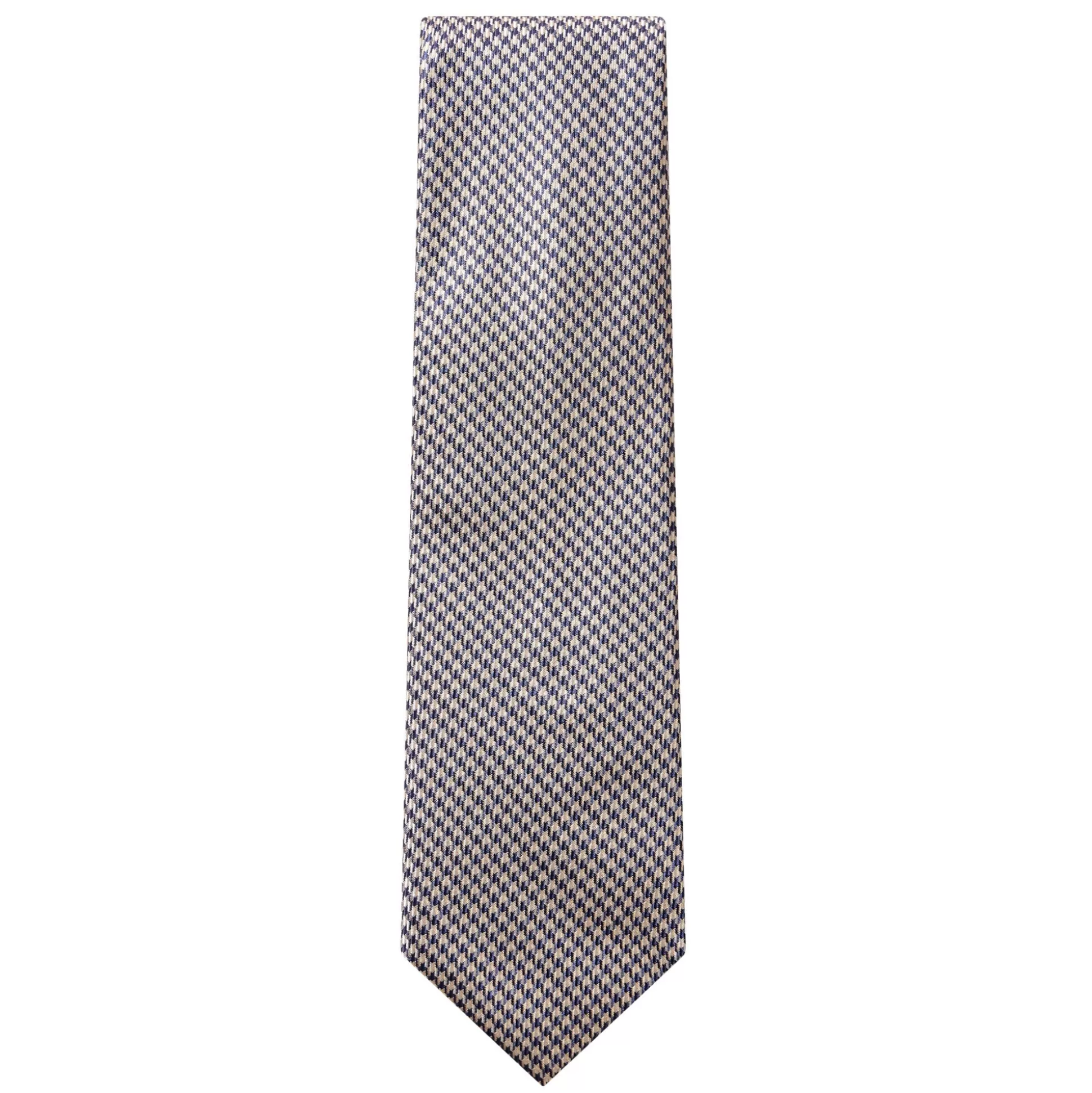 Store Henry Bucks HENRY SARTORIAL X HEMLEY Houndstooth Tie BLACK/BEIGE BLACK BEIGE