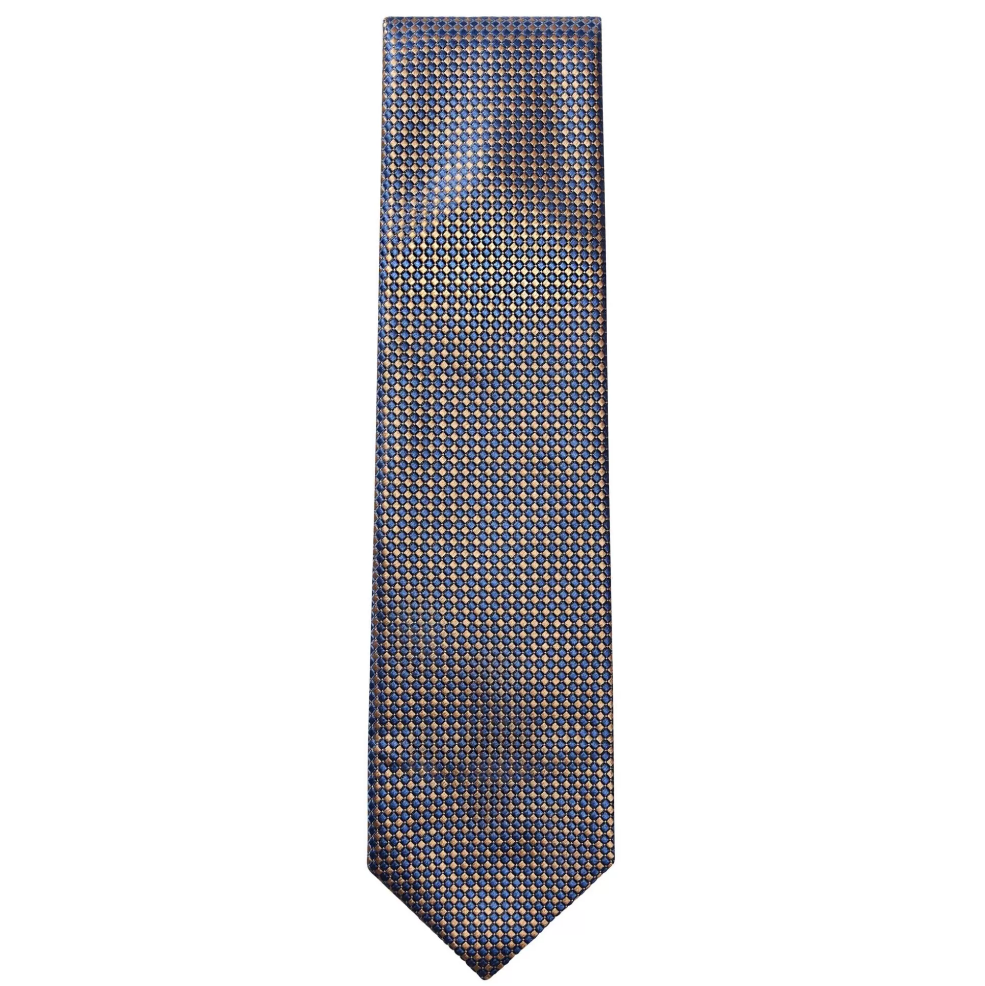 Shop Henry Bucks HENRY SARTORIAL X HEMLEY Polka Silk Tie NAVY/MID-GREEN NAVY/MID GREEN