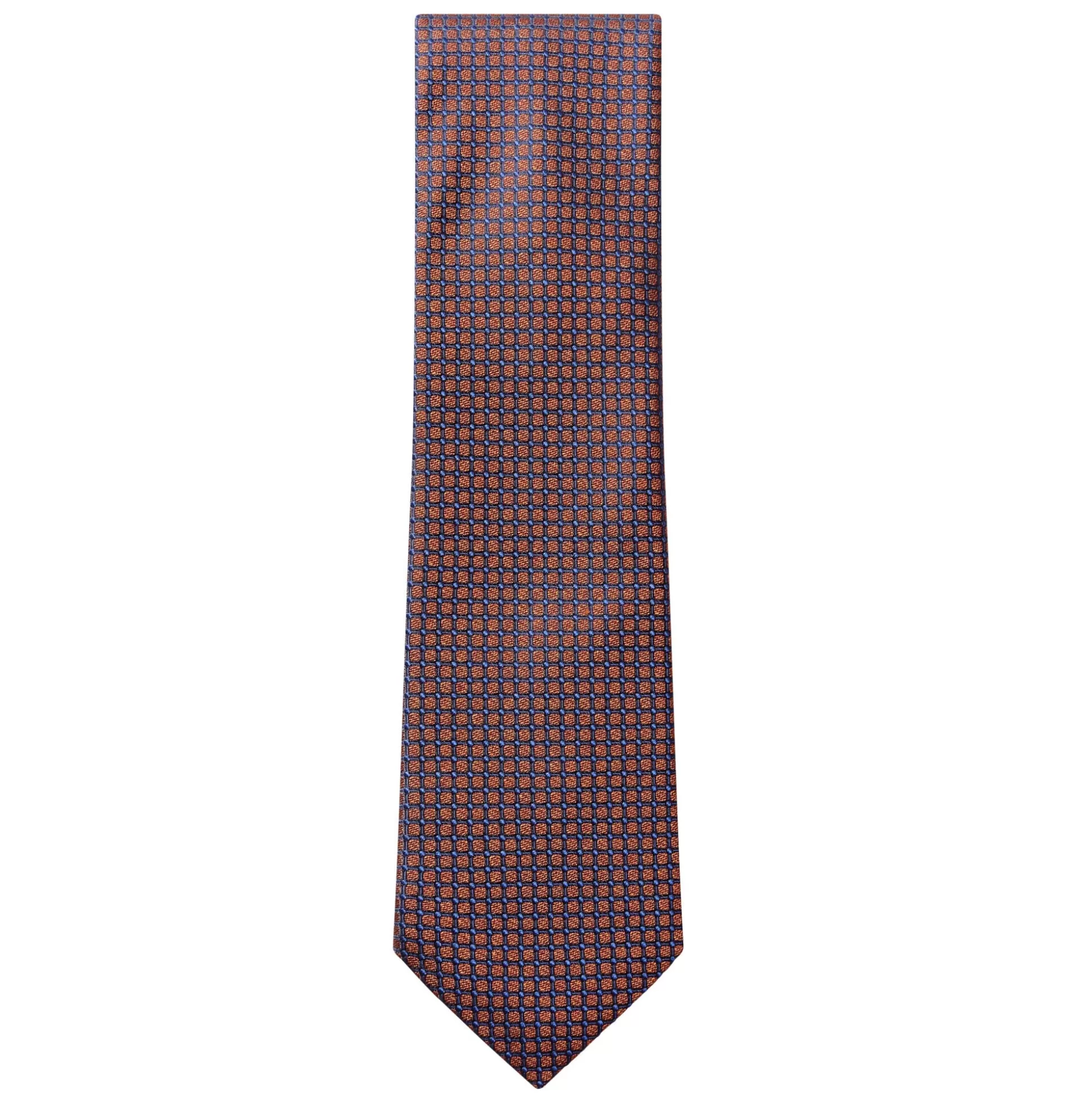 Cheap Henry Bucks HENRY SARTORIAL X HEMLEY Polka Silk Tie NAVY/RUST