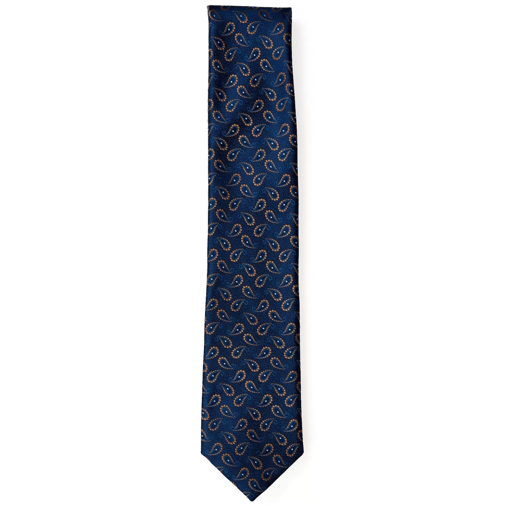 Online Henry Bucks HENRY SARTORIAL X HEMLEY Printed Tie NAVY/BROWN