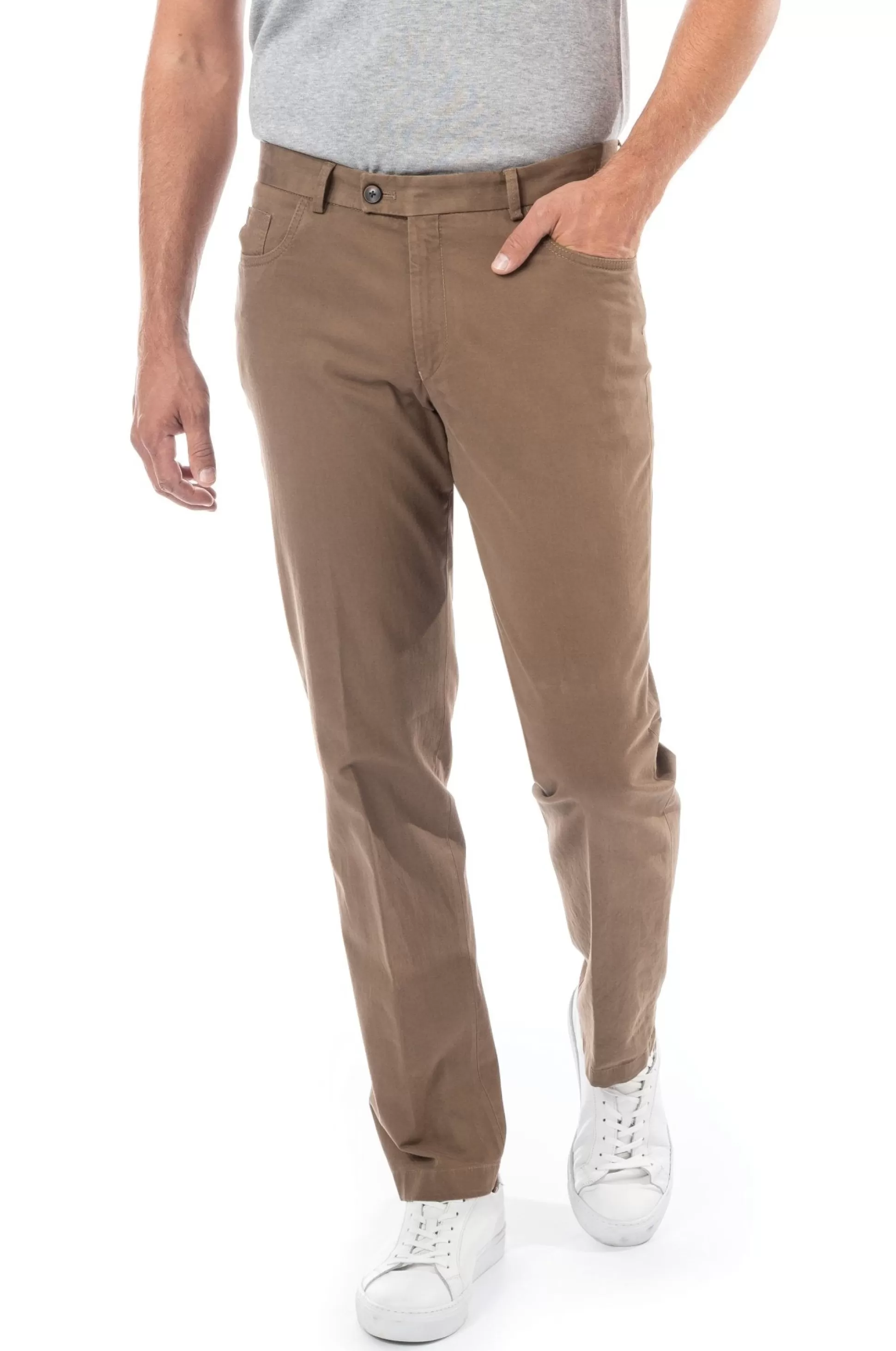 Online Henry Bucks HENRY SARTORIAL X HILTL Modern 5 Pocket Chino SAND