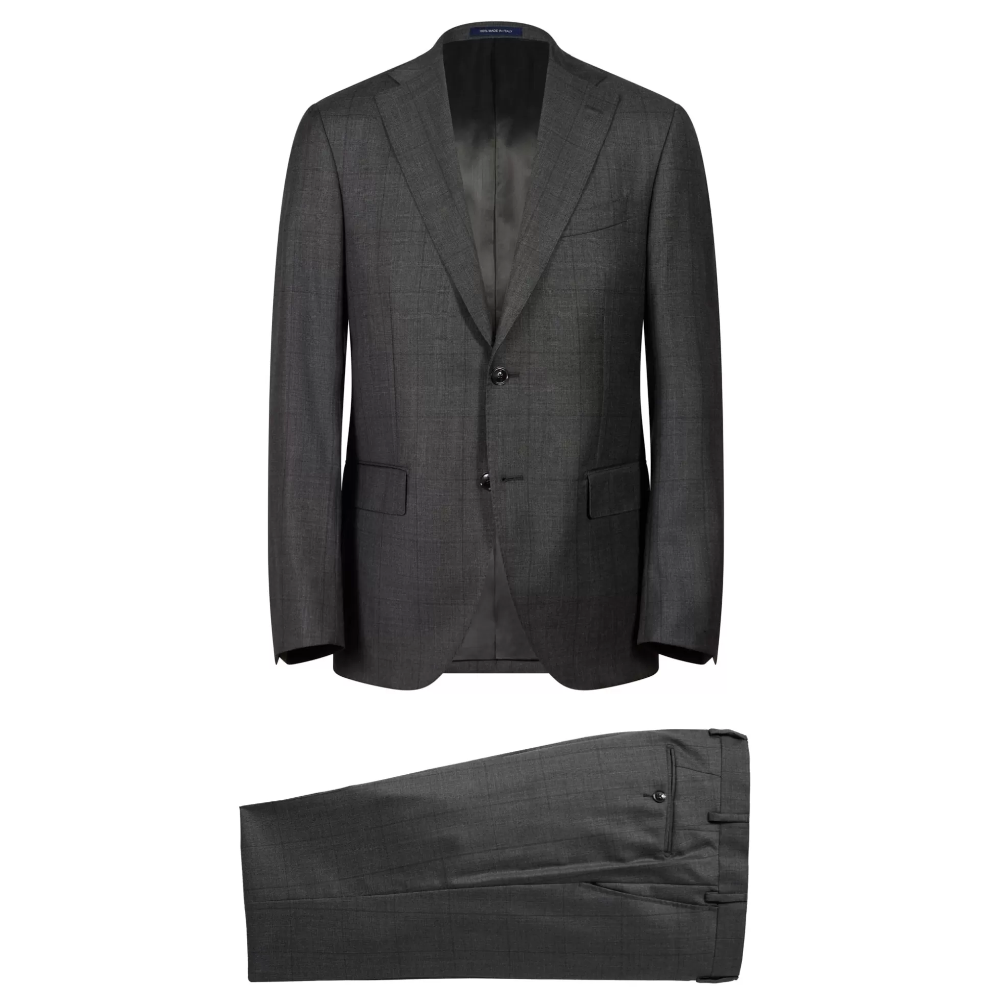 Fashion Henry Bucks HENRY SARTORIAL X LATORRE Check Suit CHARCOAL/BOYSENBERRY