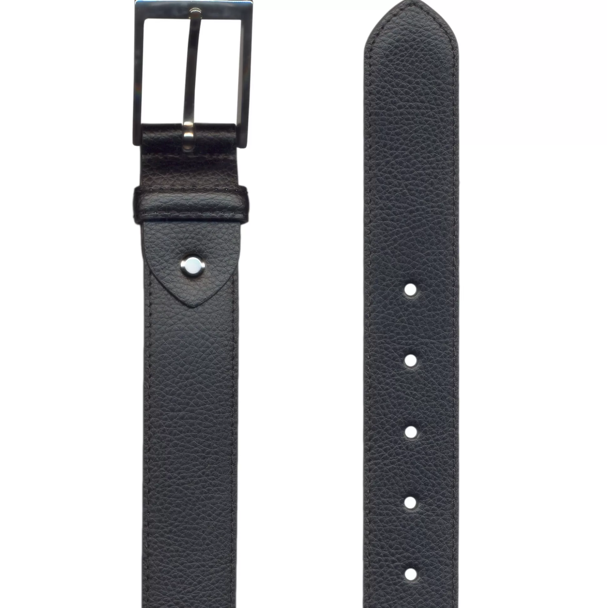 Best Henry Bucks HENRY SARTORIAL X LEYVA Pebble Leather Belt BLACK