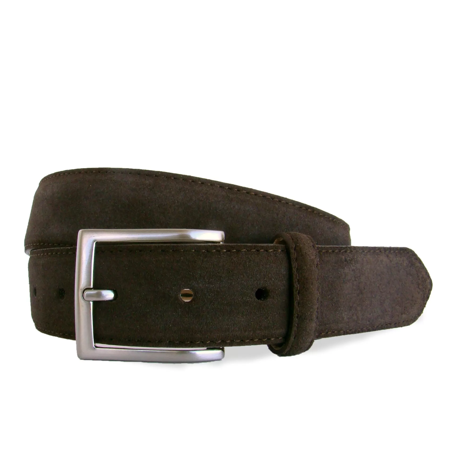 Cheap Henry Bucks HENRY SARTORIAL X LEYVA Suede Leather Belt BROWN