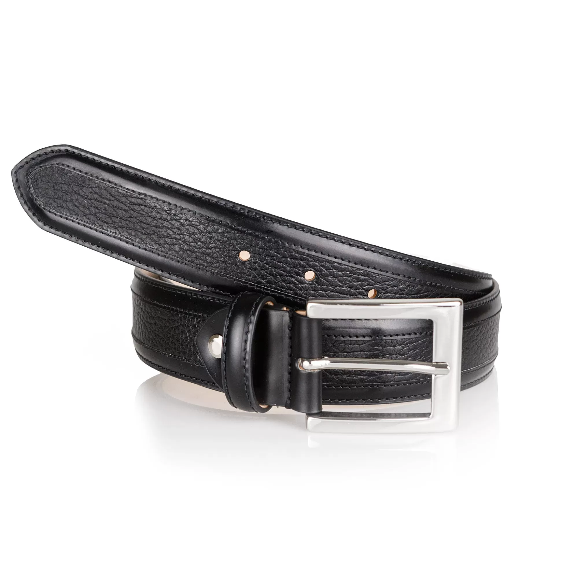 Hot Henry Bucks HENRY SARTORIAL X MARSDEN Two-Tone Belt BLACK