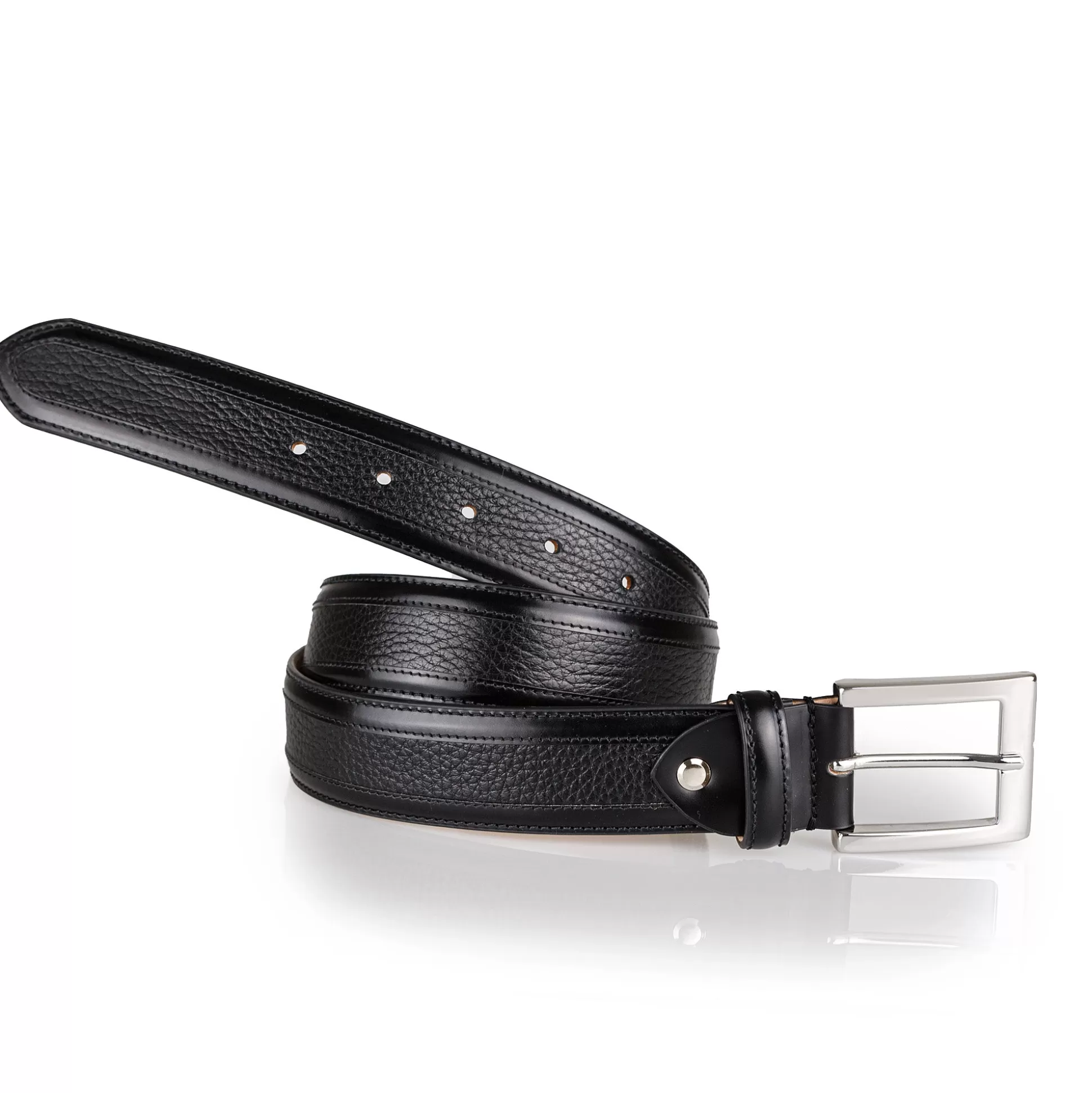 Hot Henry Bucks HENRY SARTORIAL X MARSDEN Two-Tone Belt BLACK