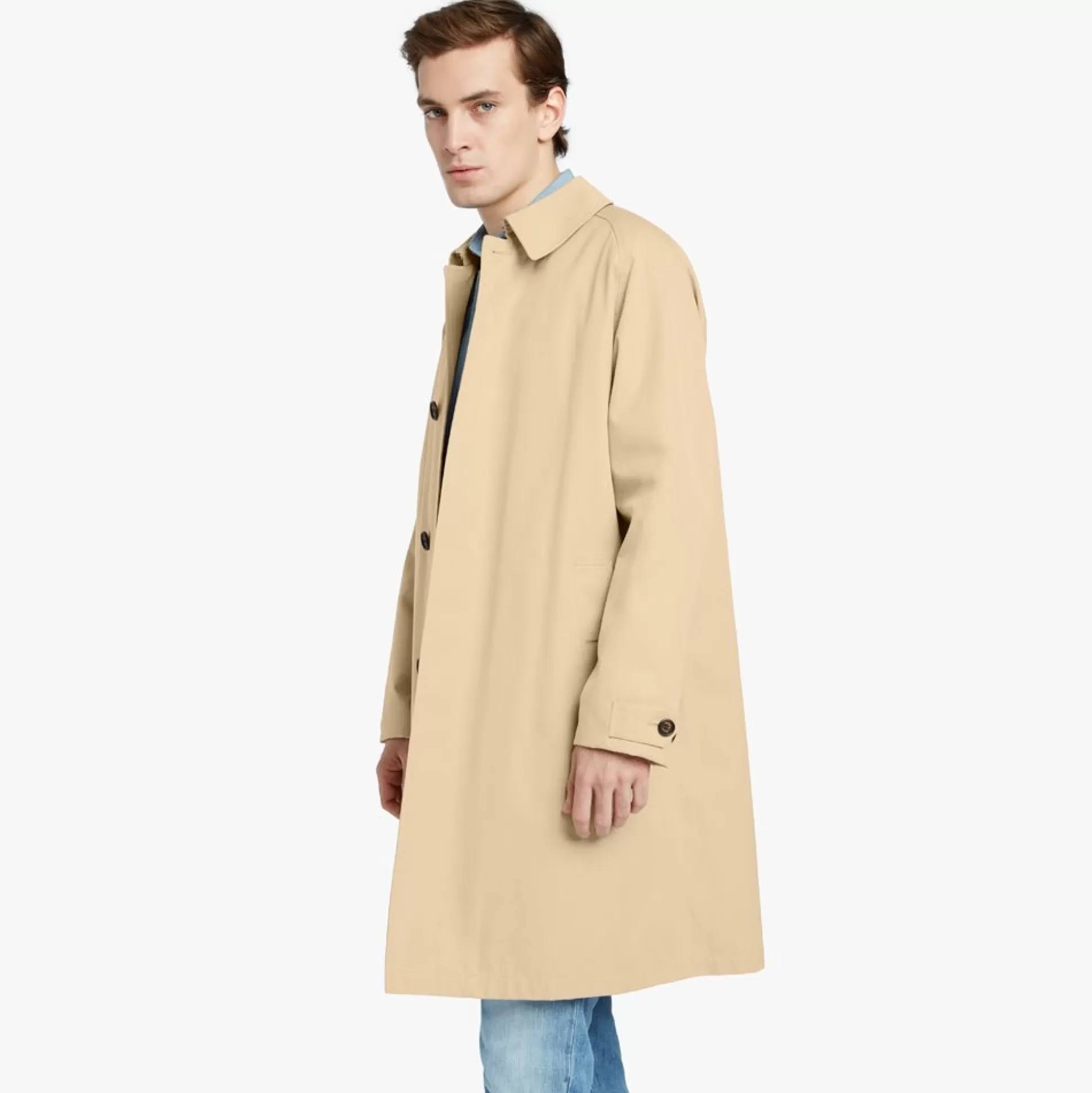 Best Sale Henry Bucks HENRY SARTORIAL X SEALUP Raglan Raincoat BEIGE REG