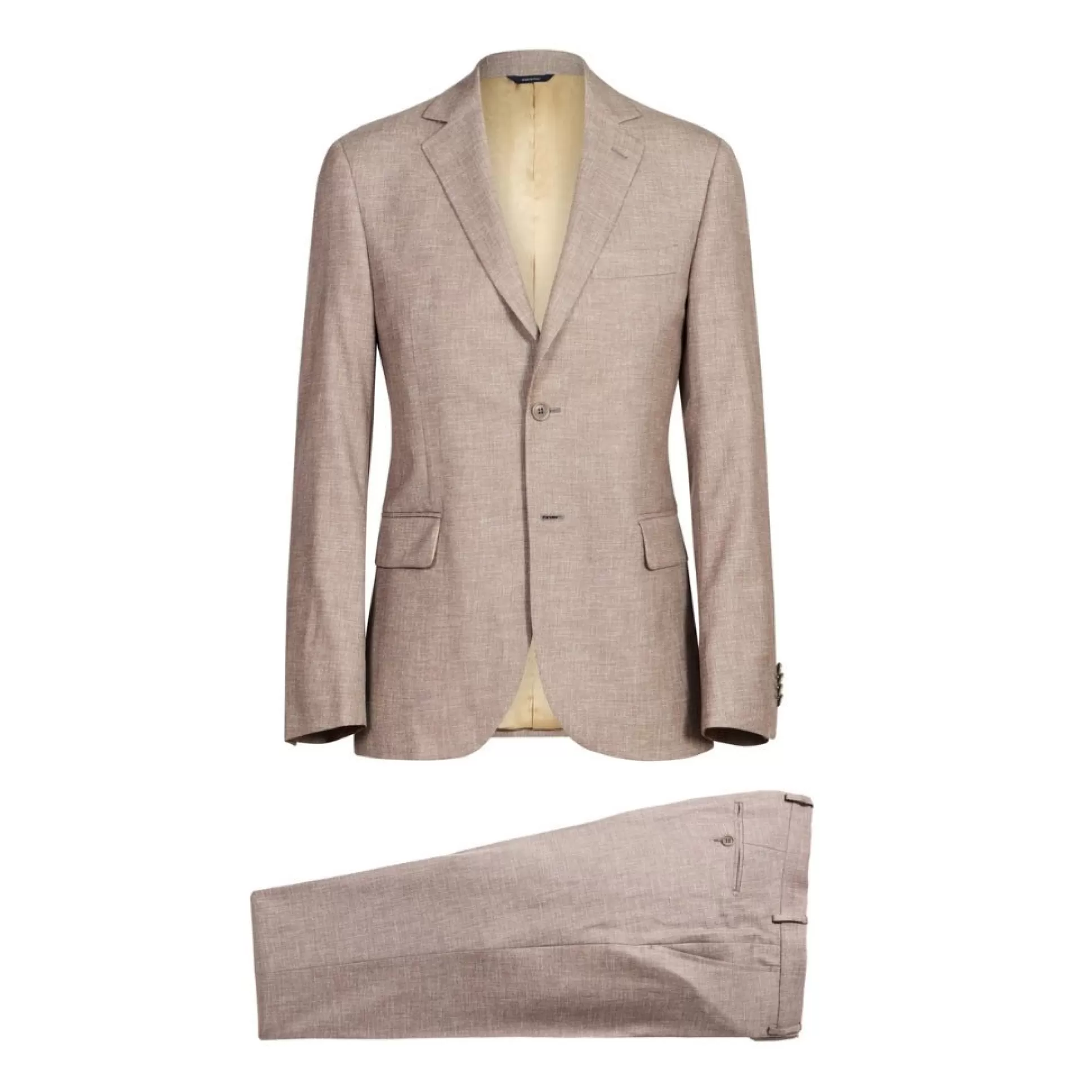 Shop Henry Bucks HENRY SARTORIAL X TOMBOLINI Wool Suit BEIGE