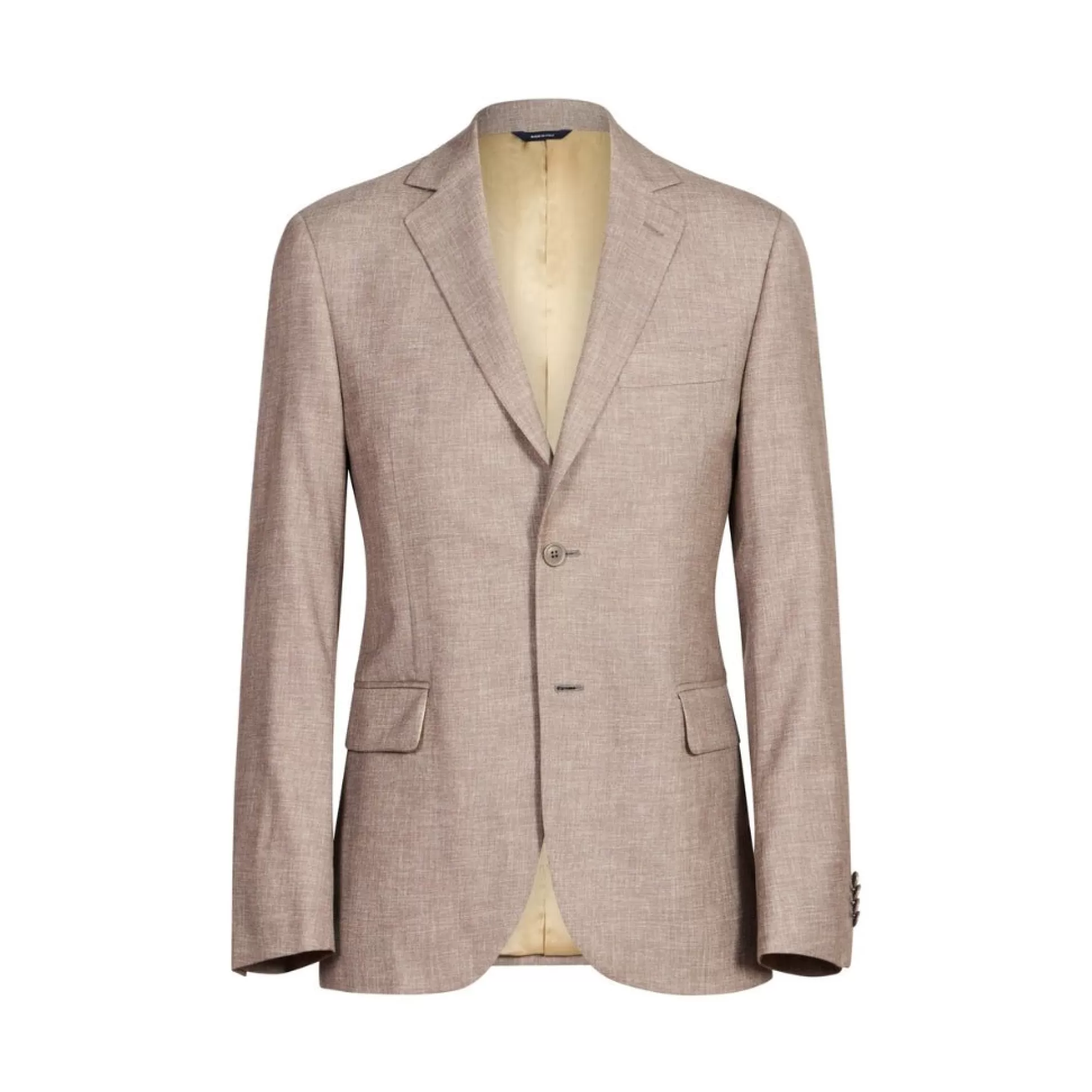 Shop Henry Bucks HENRY SARTORIAL X TOMBOLINI Wool Suit BEIGE